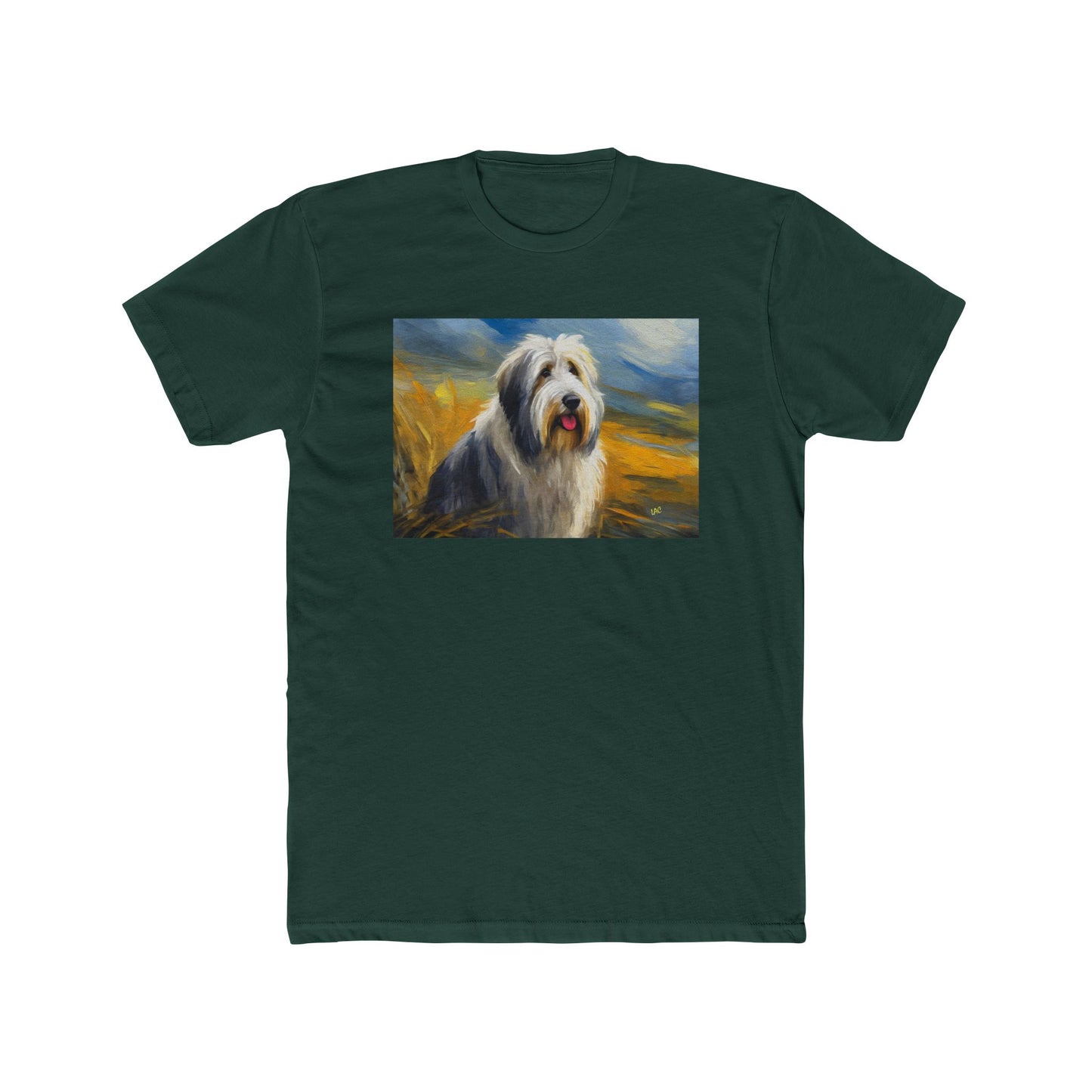 Old English Sheepdog Men's Fitted Cotton Crew Tee