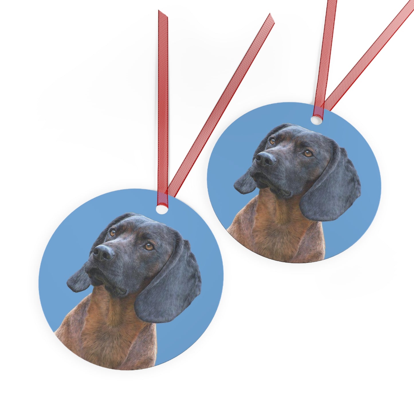 Bavarian Mountain Scent Hound Metal Ornament: A Celebration of Love