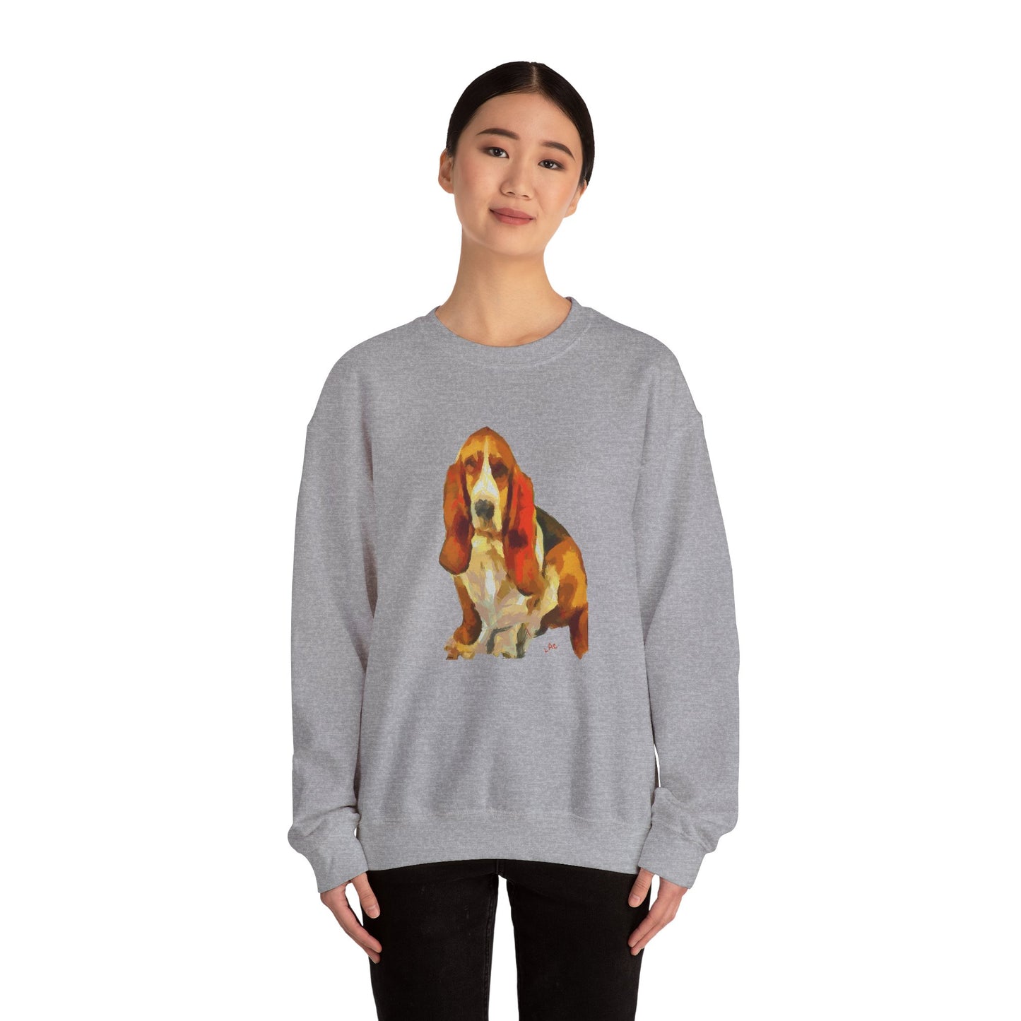 Basset Hound 'Lautrec' Unisex Crewneck Sweatshirt
