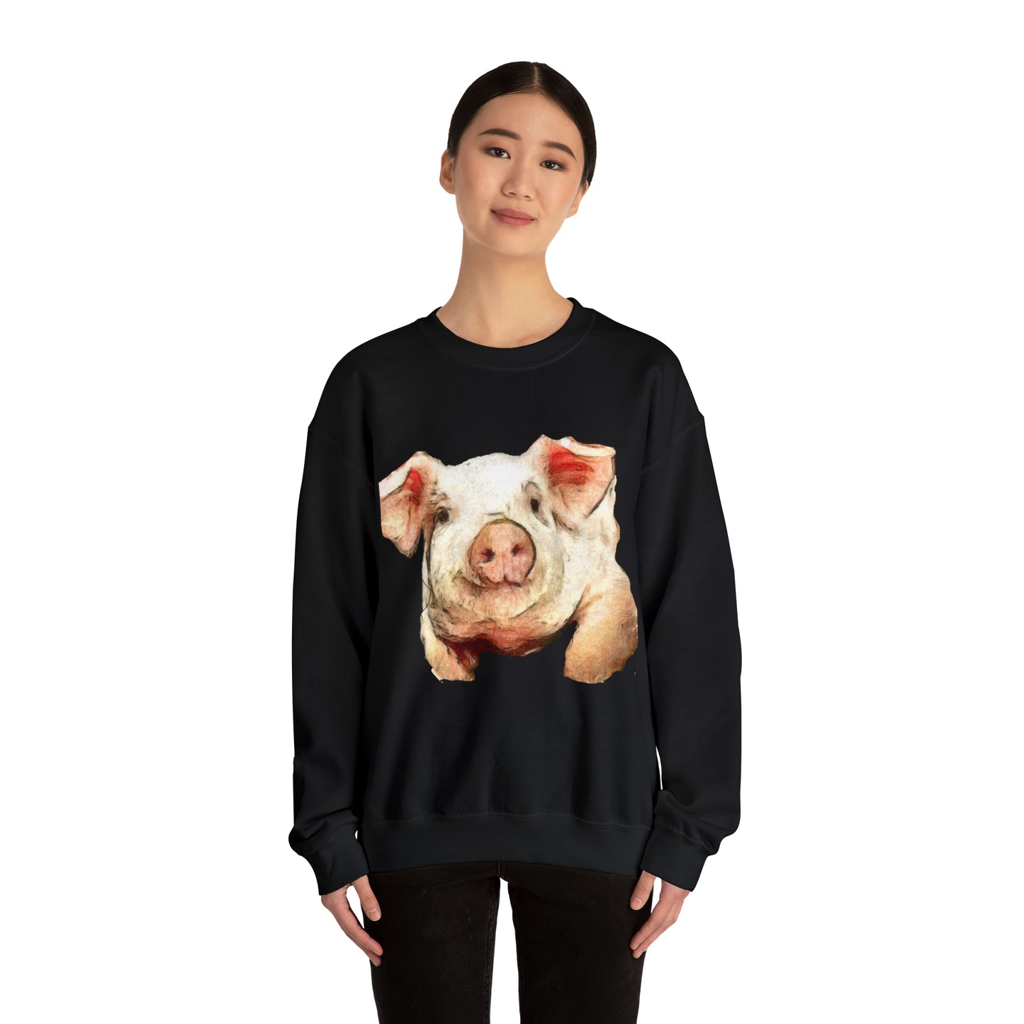 Pig 'Petunia' Unisex 50/50 Crewneck Sweatshirt