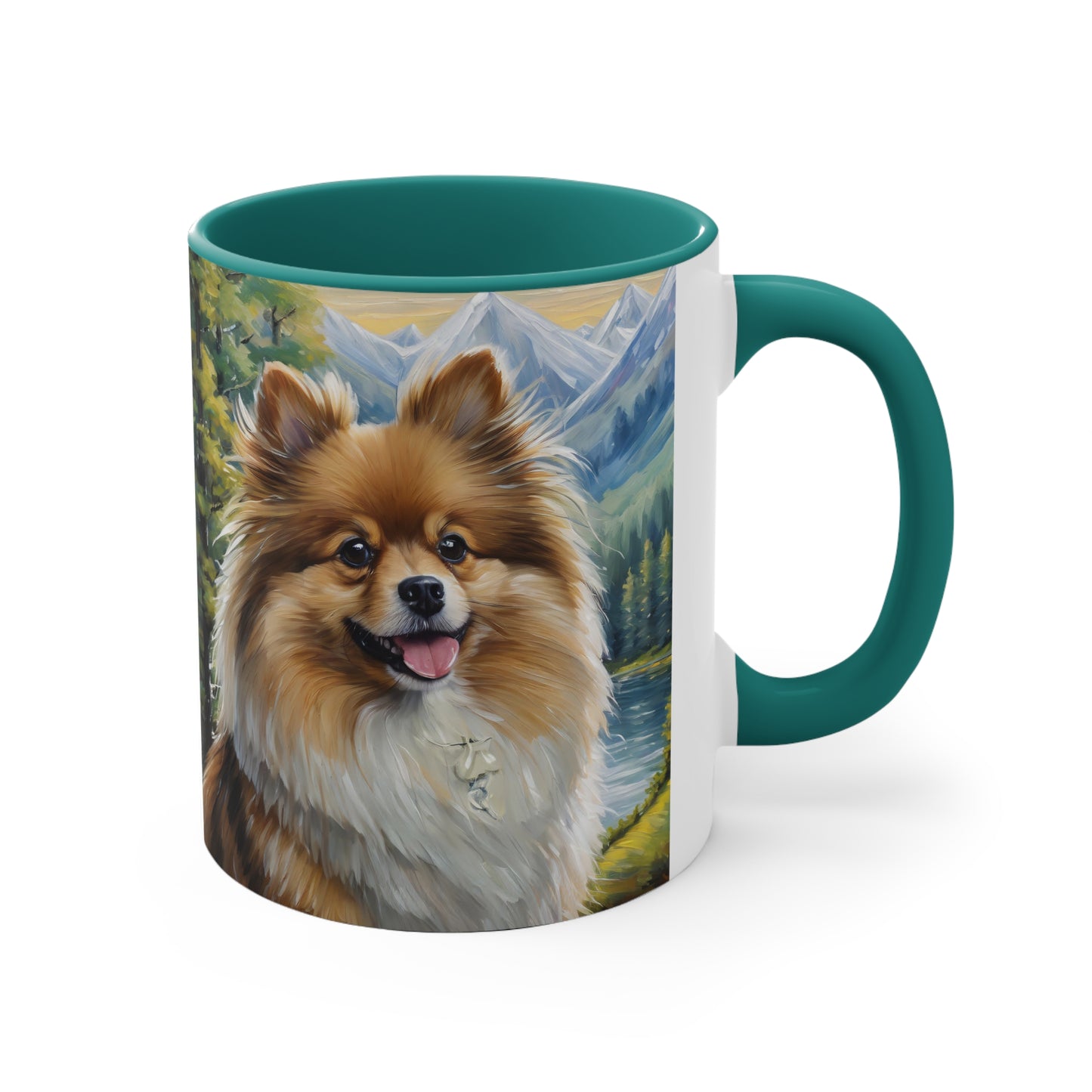 German Spitz 11oz Ceramic Accent Mug