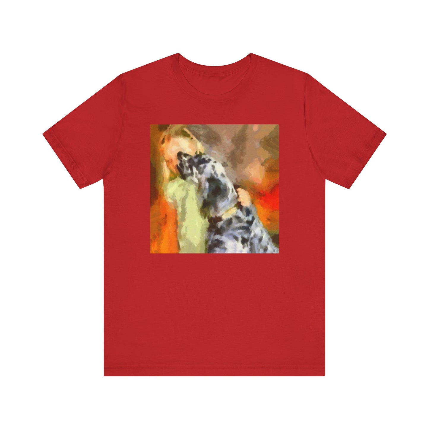 English Setter & Child - Unisex Jersey Short Sleeve Tee