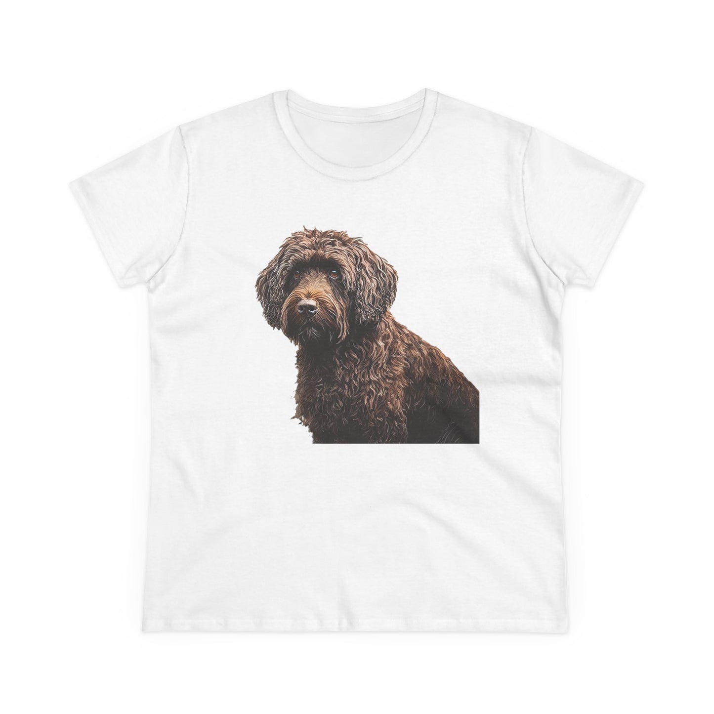 Barbet Women's Midweight Cotton Tee: A Artistic Embrace