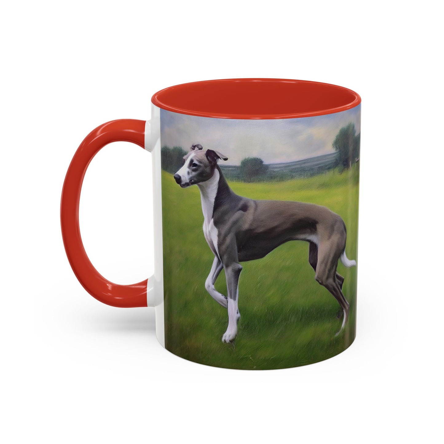 Greyhound Ceramic Accent Coffee Mug - Stylish Sipping Companion