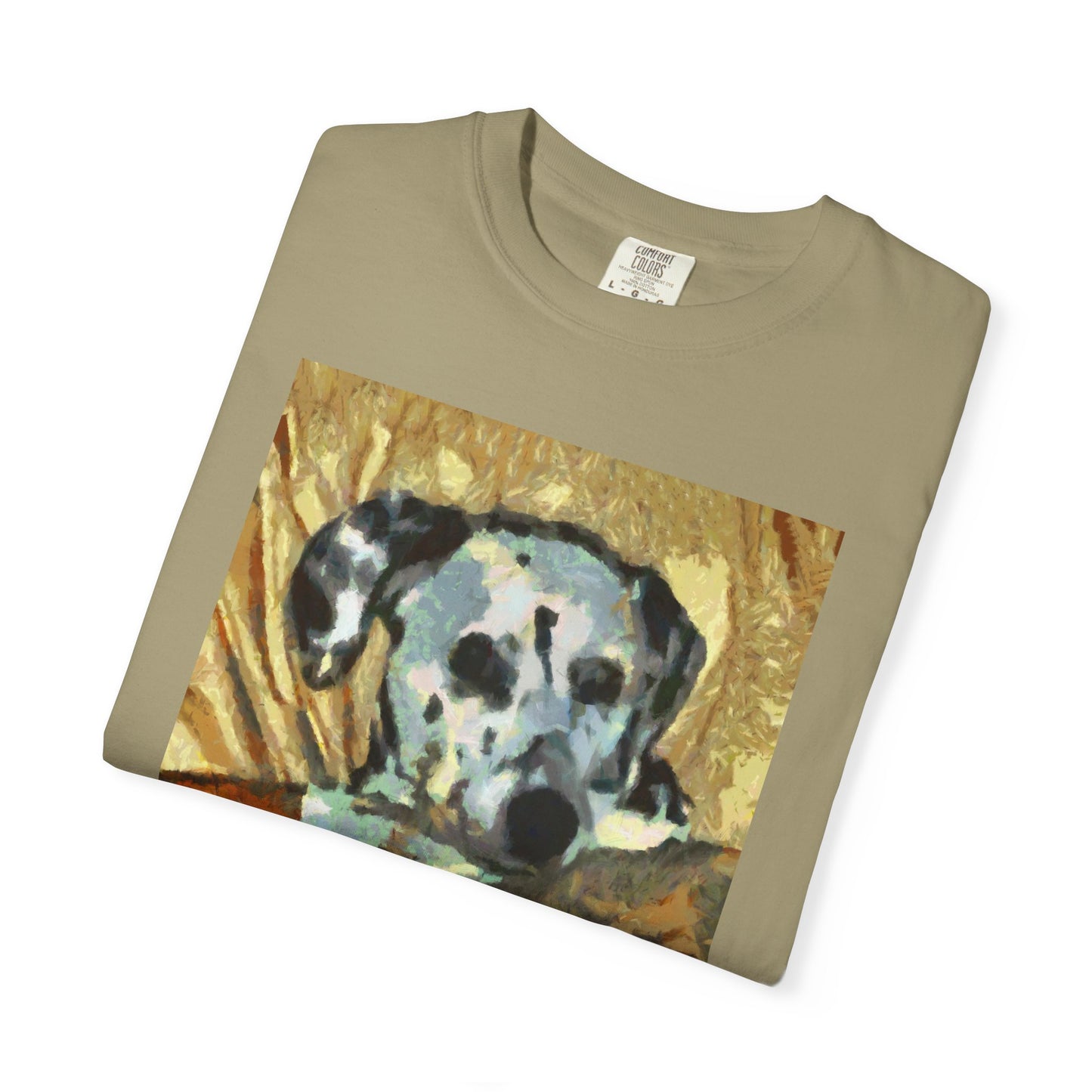 Dalmatian 'Breakfast Time' Unisex Relax Fit Garment-Dyed T-shirt