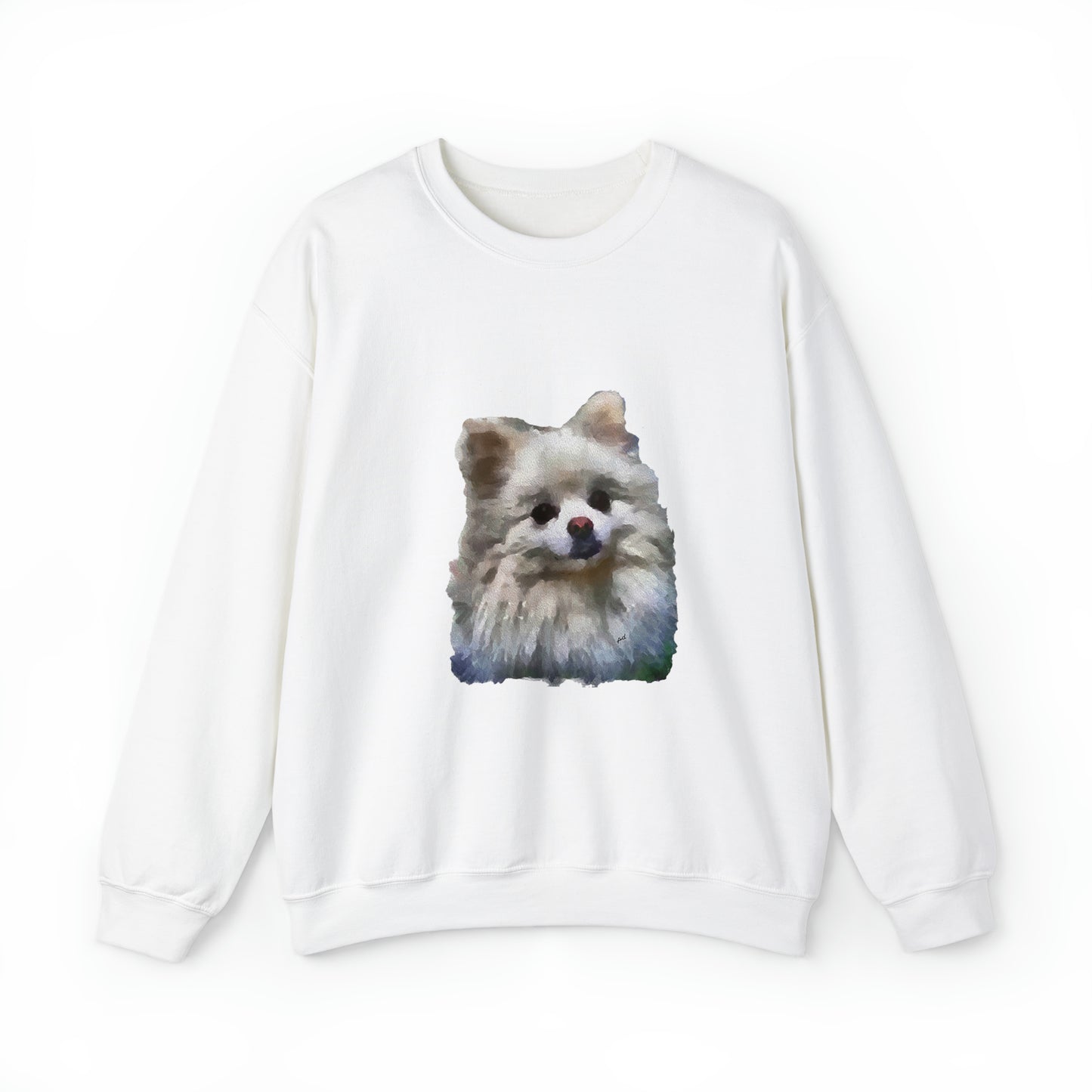 Pomeranian 'Snowball' Unisex 50/50 Crewneck Sweatshirt