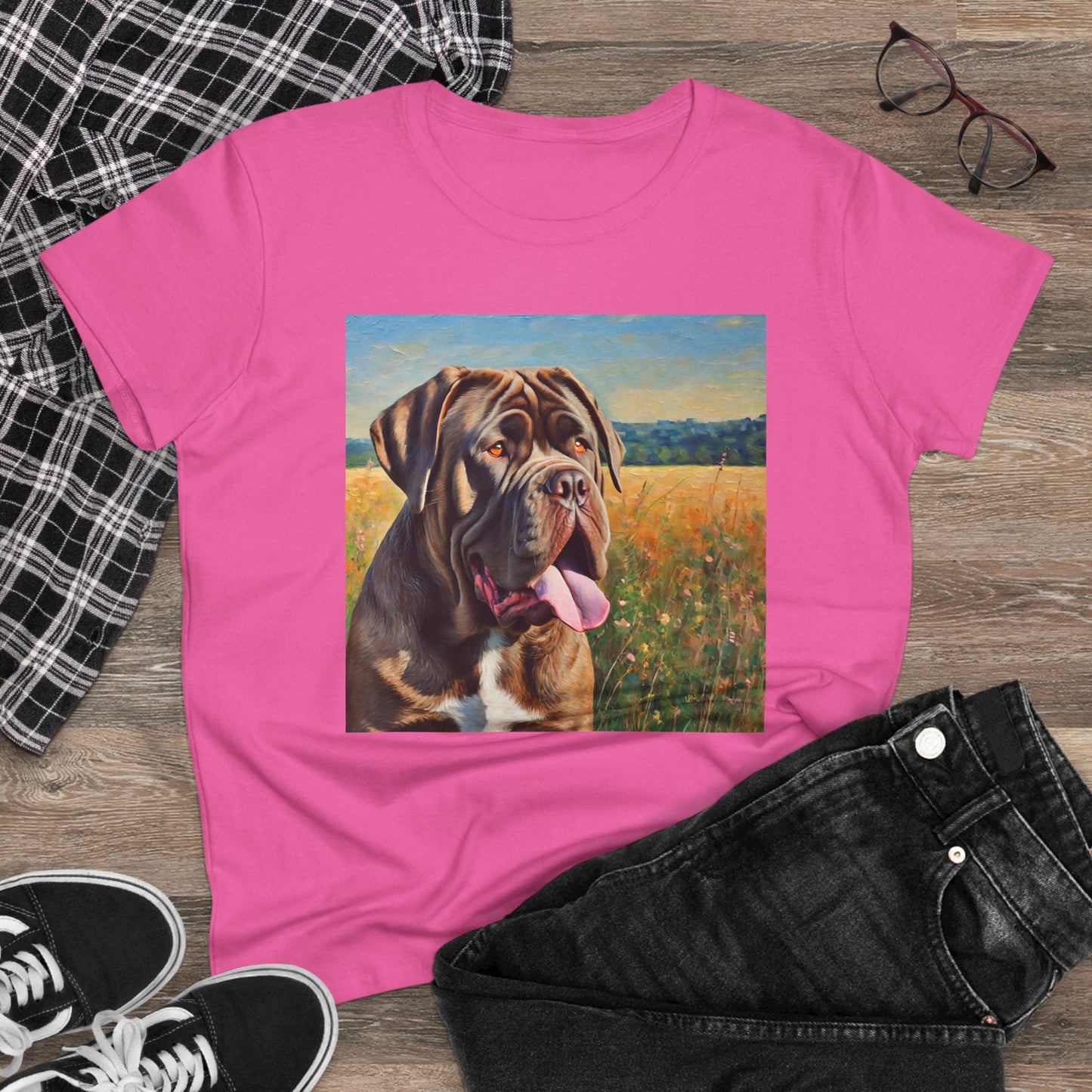 Neopolitan Mastiff Women's Midweight Cotton Tee