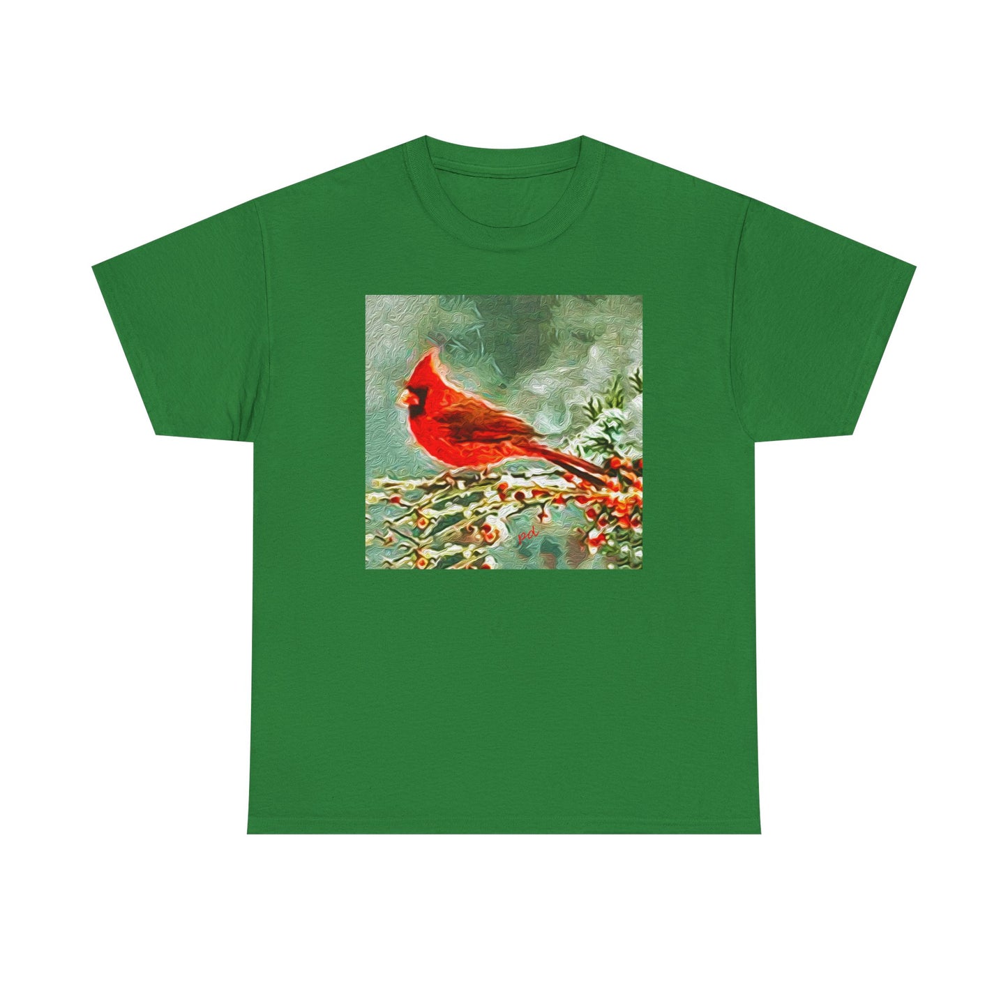 Winter Cardinal - Classic Heavy Cotton Tee