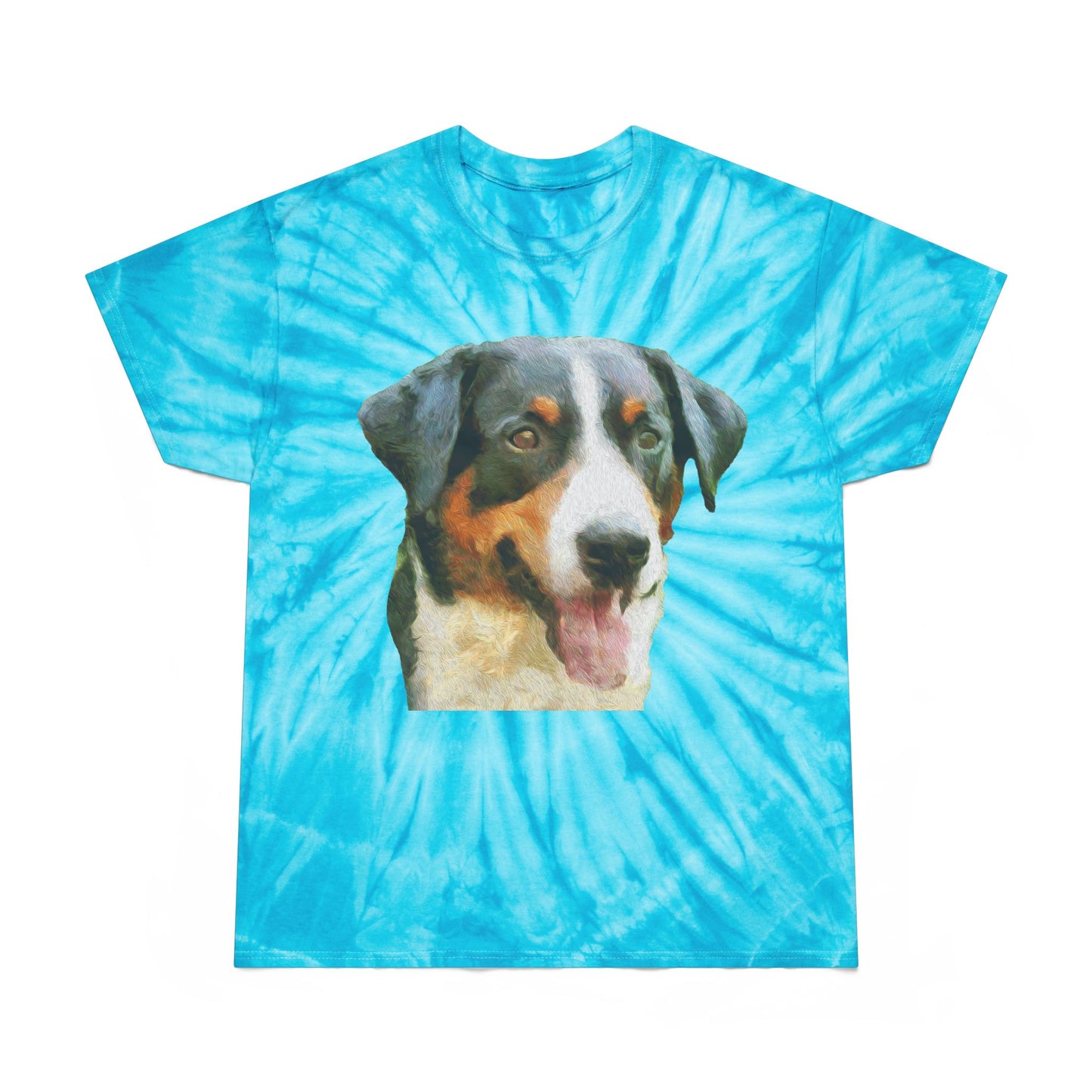 Appenzeller Sennenhund Unisex Cotton Tie-Dye Tee, Cyclone