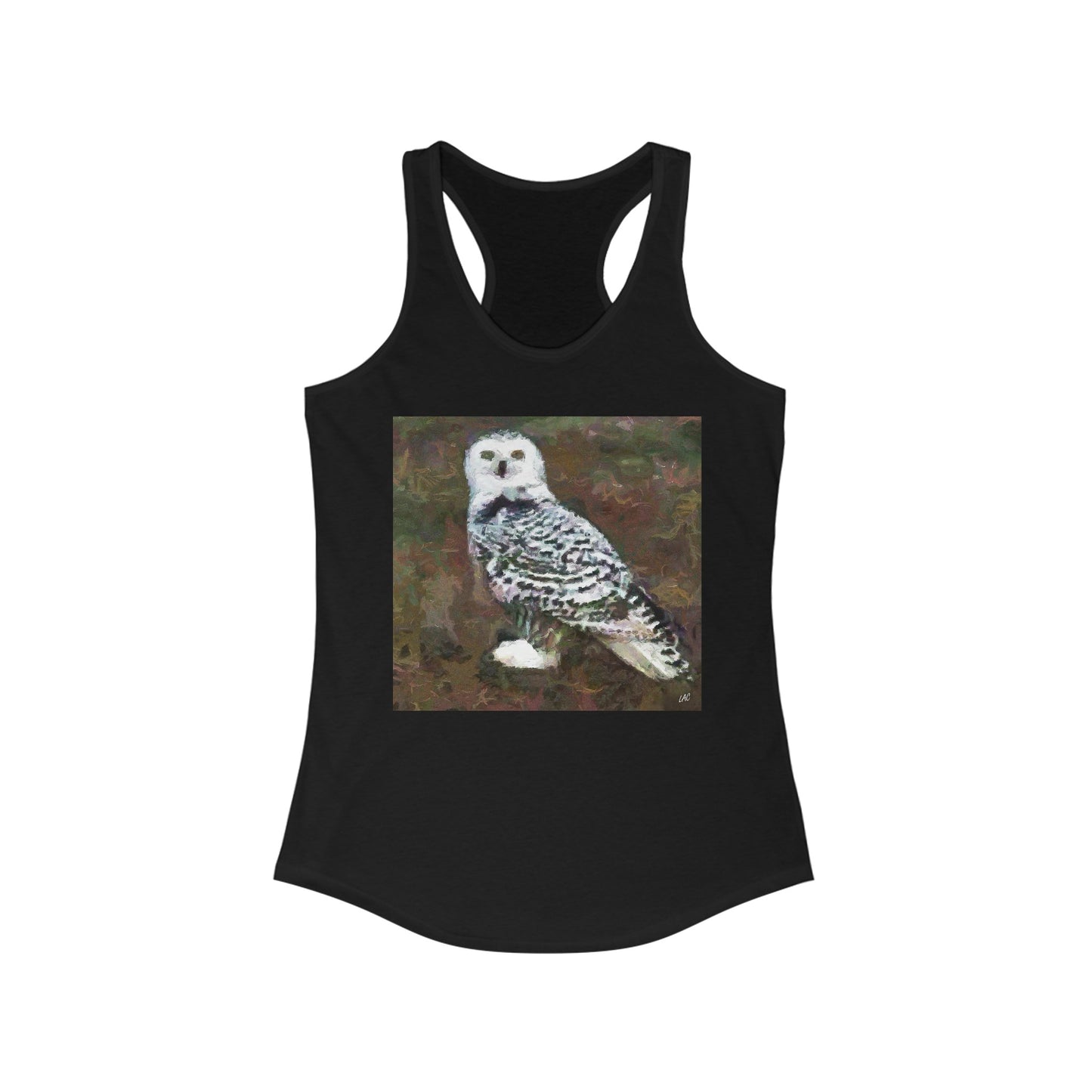 Snowy White Owl - Women's Racerback Tank
