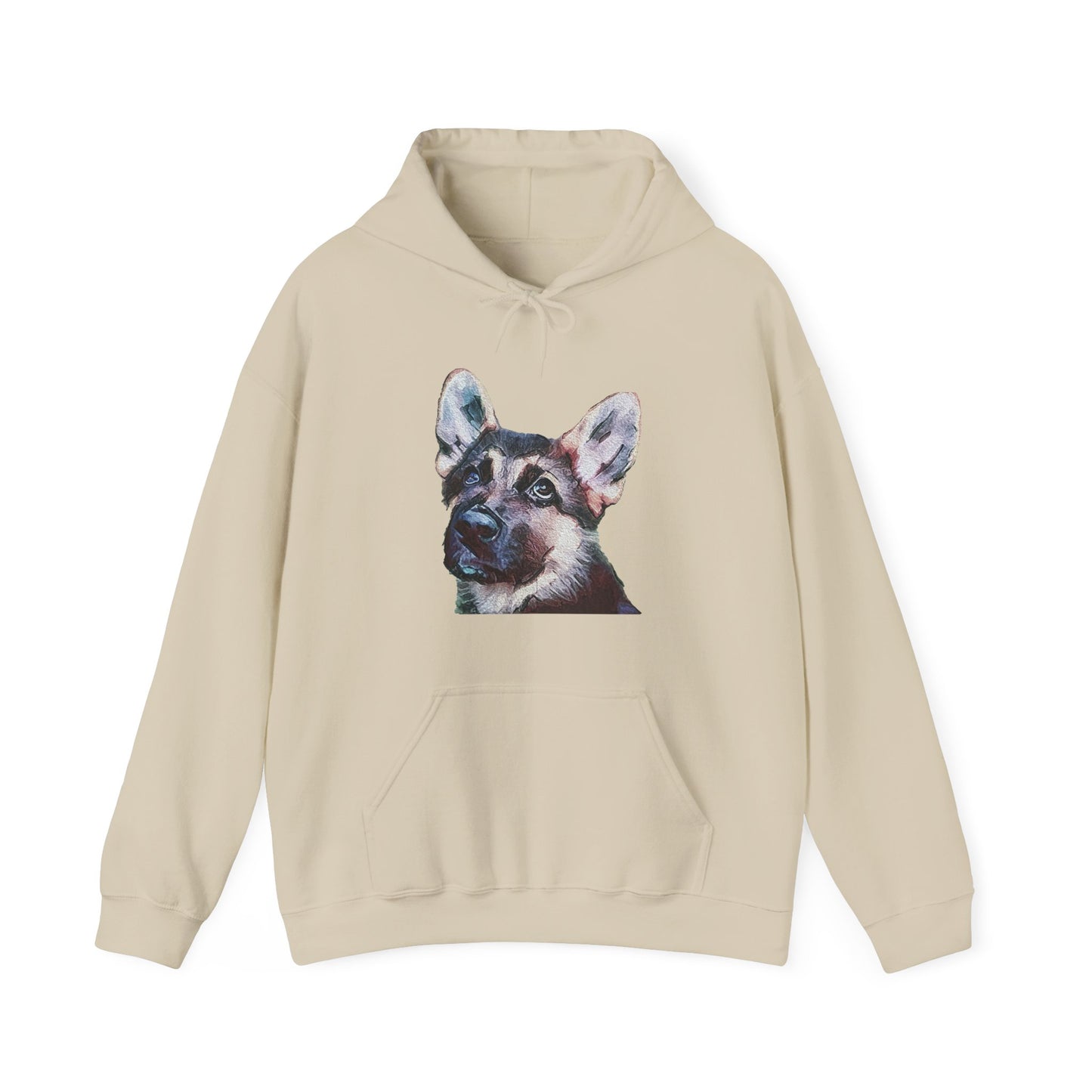 German Shepherd 'Sly' Unisex 50/50 Hoodie