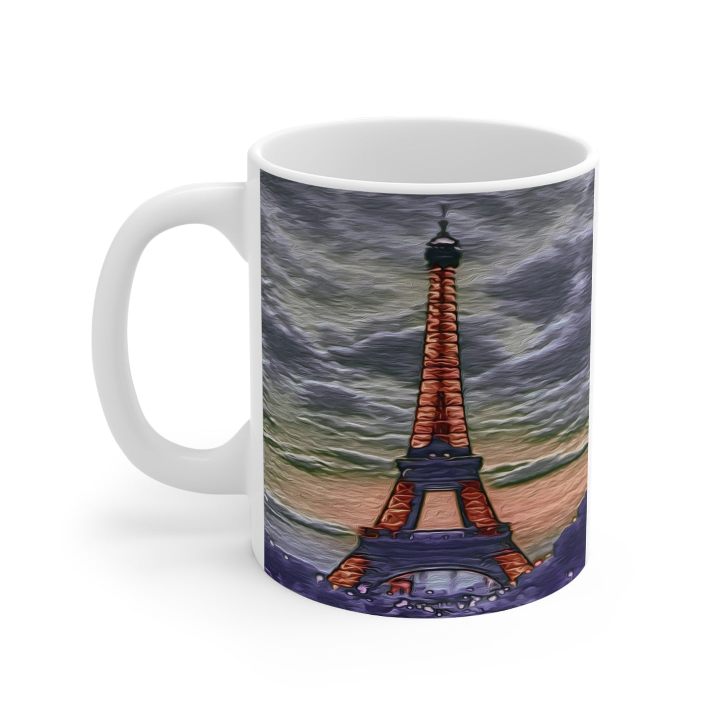 Eiffel Tower Sunset Ceramic Mug