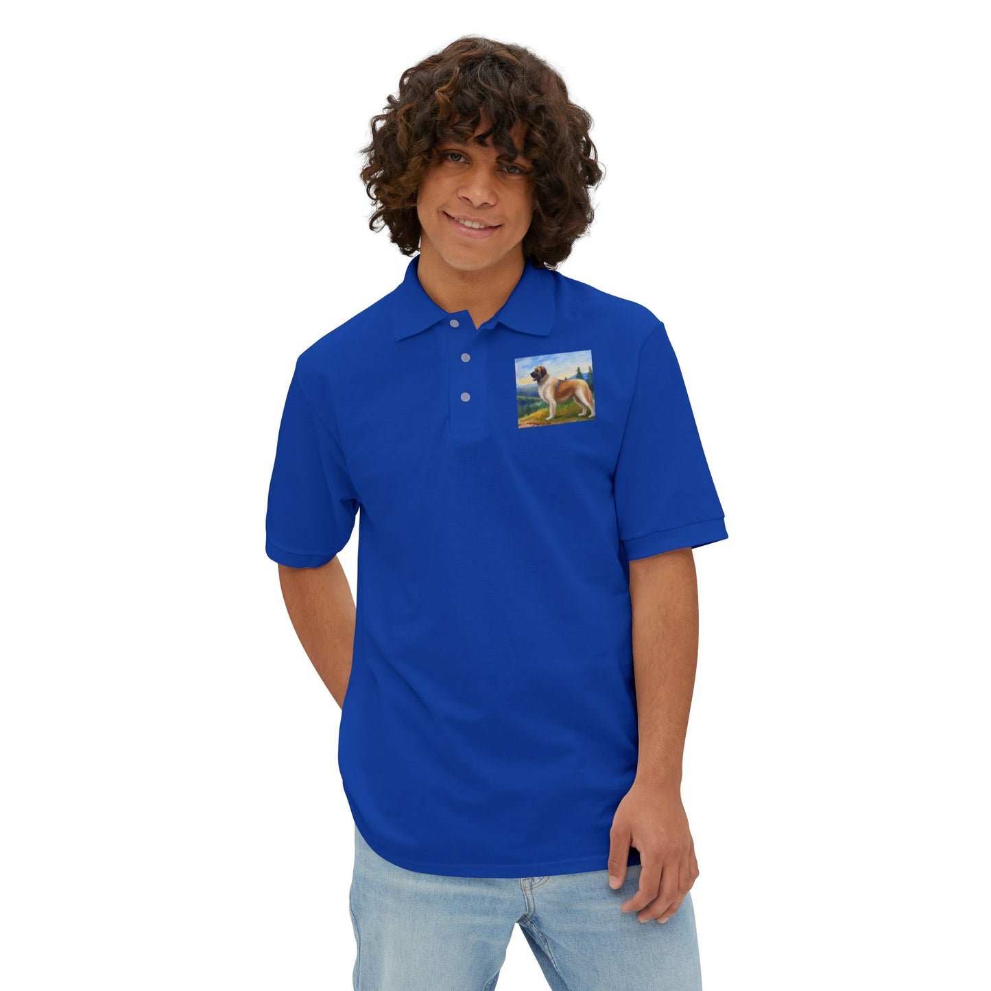 Anatolian Shepherd #2 Men's Piqué Polo Shirt