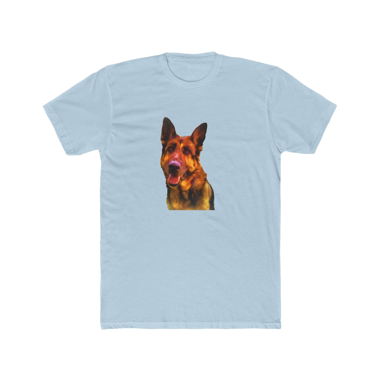 German Shepherd 'Bayli' Men's Fitted Cotton Crew Tee