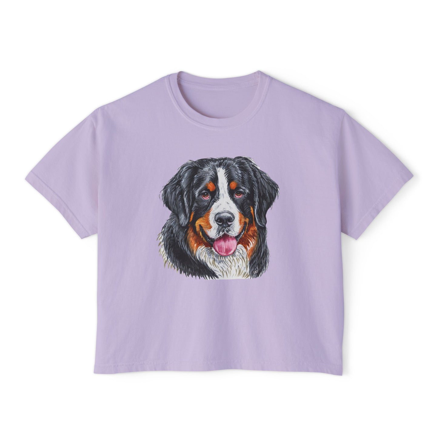 Bernese Mountain Dog #2 Women's Oversized Boxy Tee