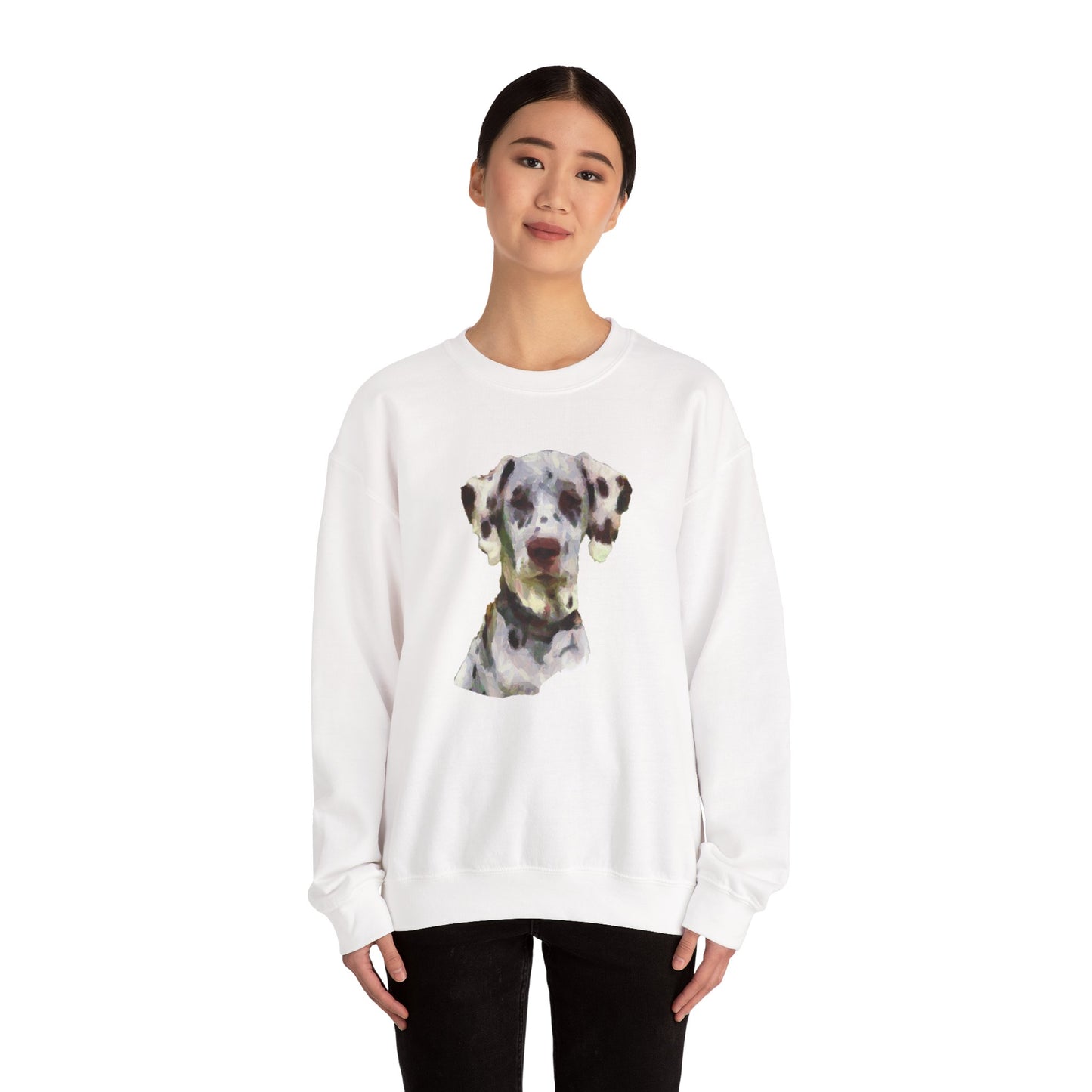 Dalmatian 'Impressionistic' Crewneck Sweatshirt