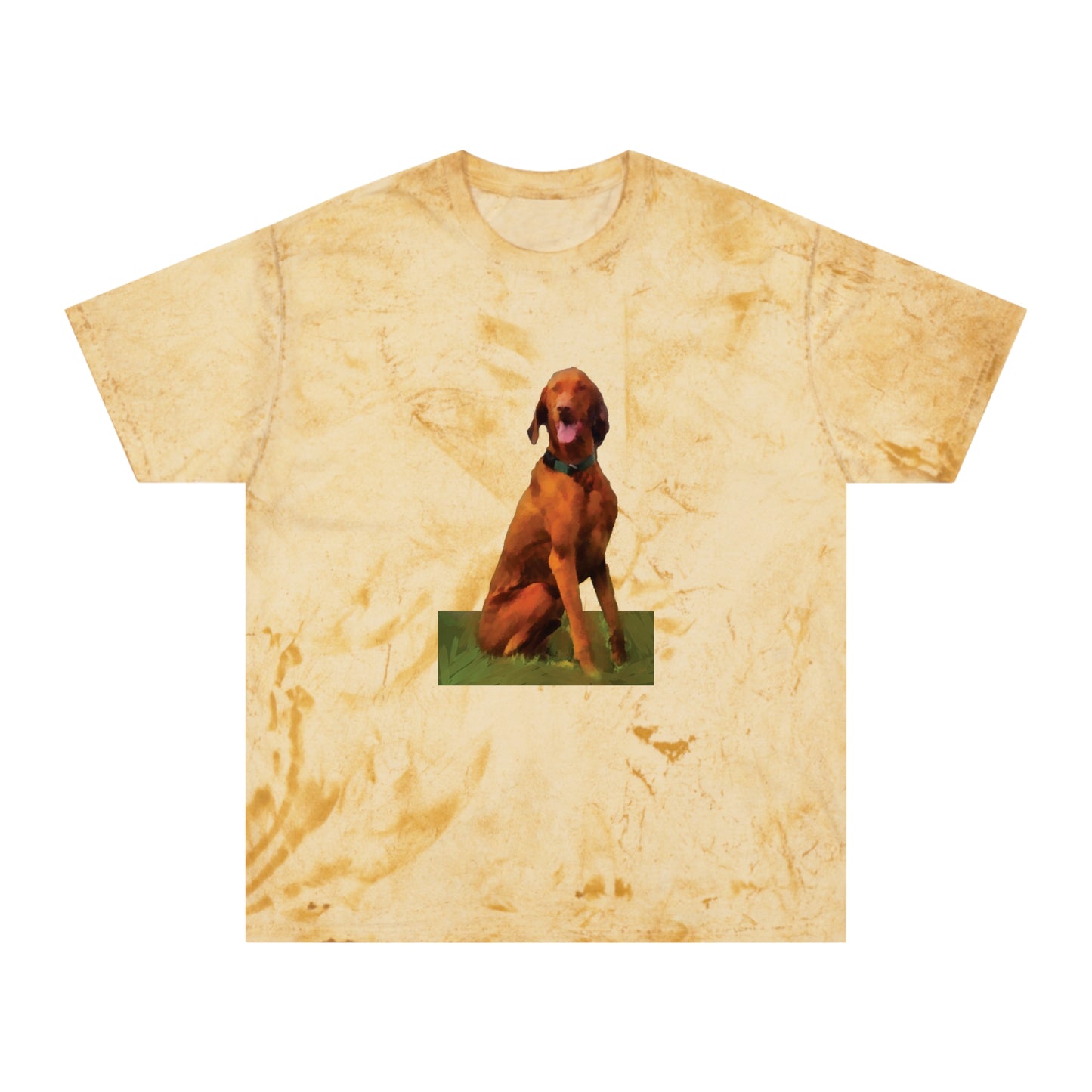 Hungarian Vizsla 'Waiting For The Bride' Unisex Cotton - Color Blast T-Shirt