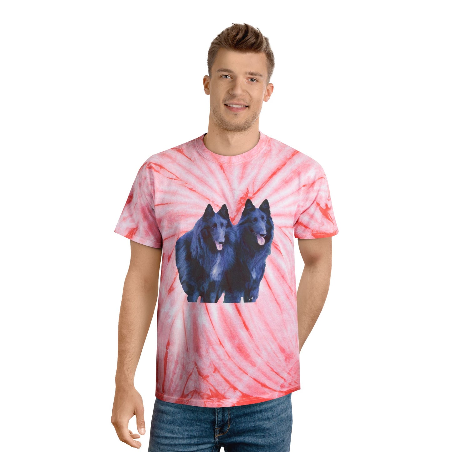 Belgian Shepherds -- Unisex Cotton Tie-Dye Tee, Cyclone