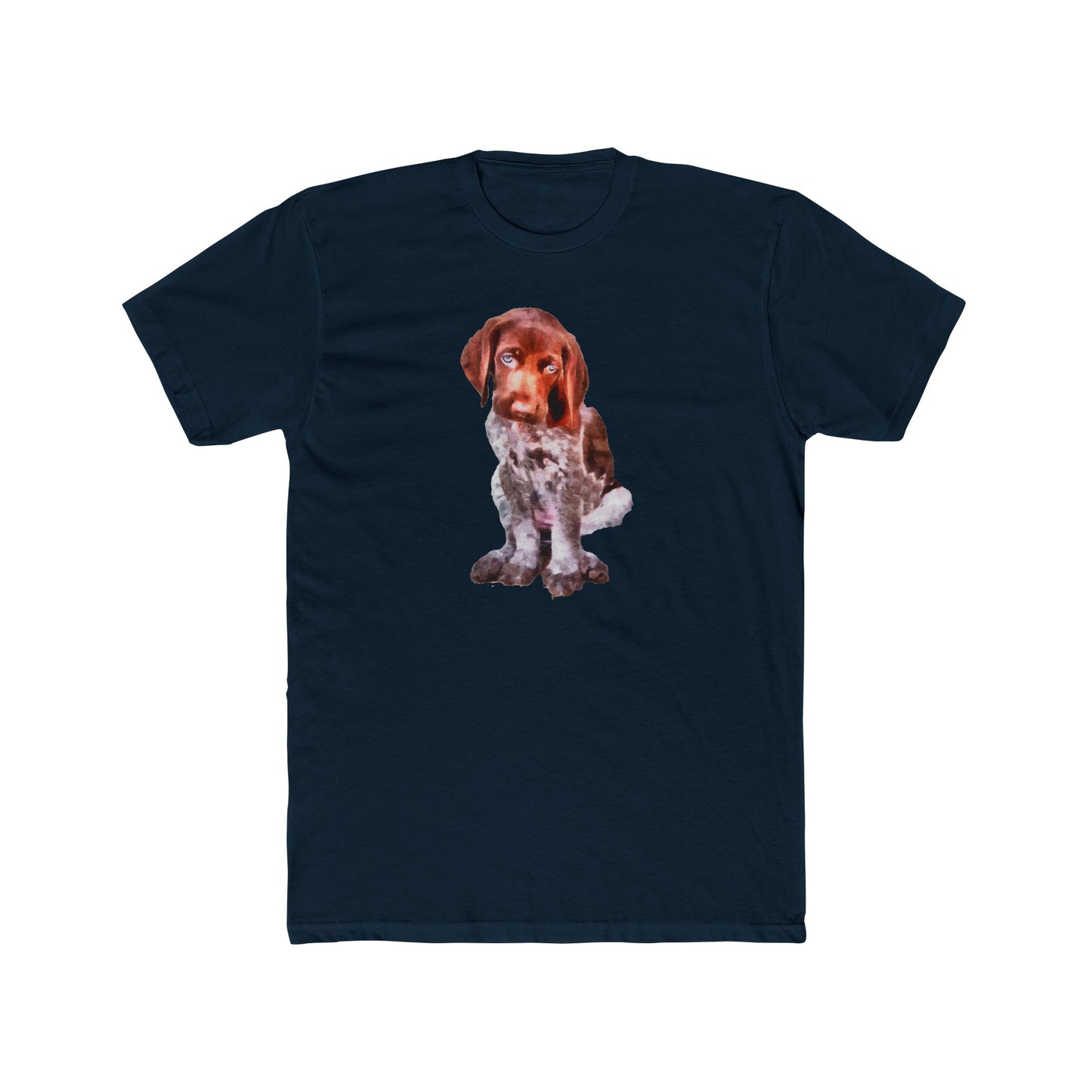 German Short-Hair Pointer 'Benny' Men's Cotton Crew Tee