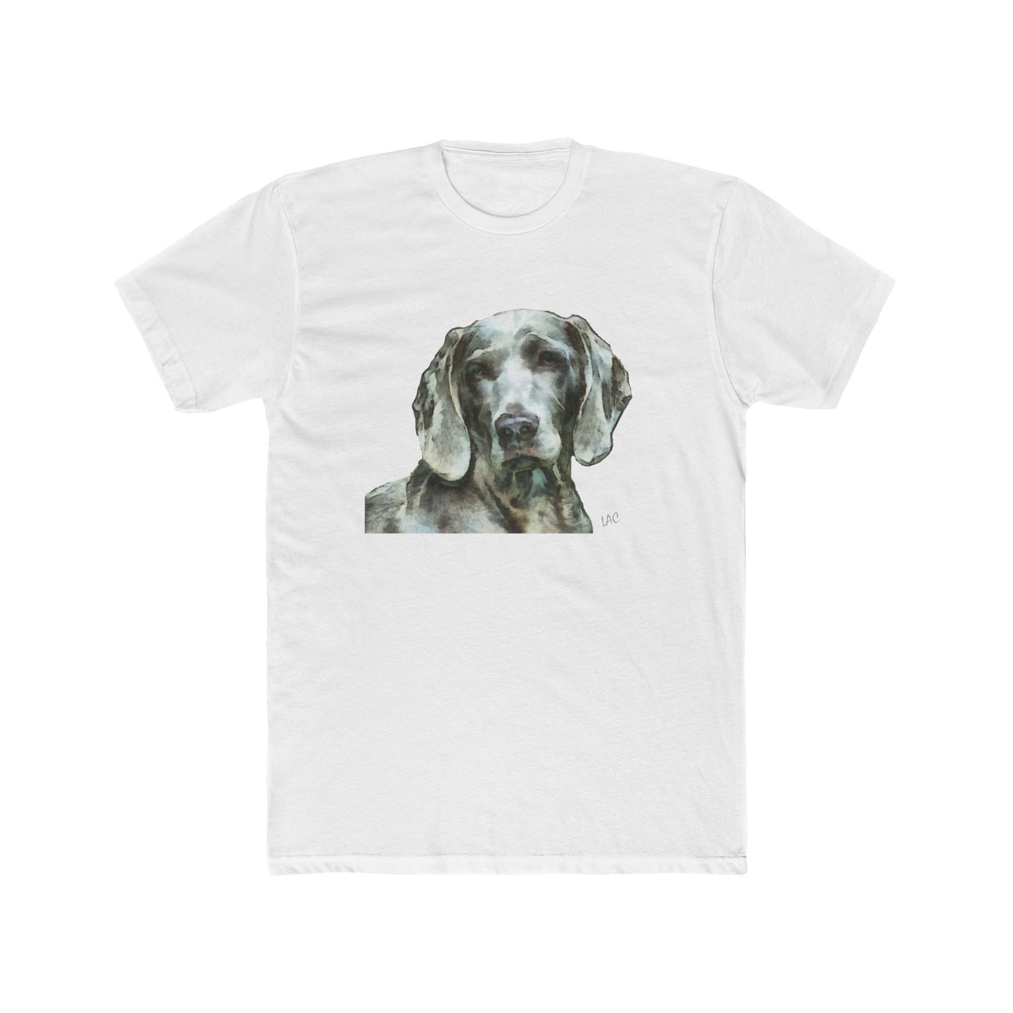 Weimaraner 'Greyson' Men's Cotton Crew Tee