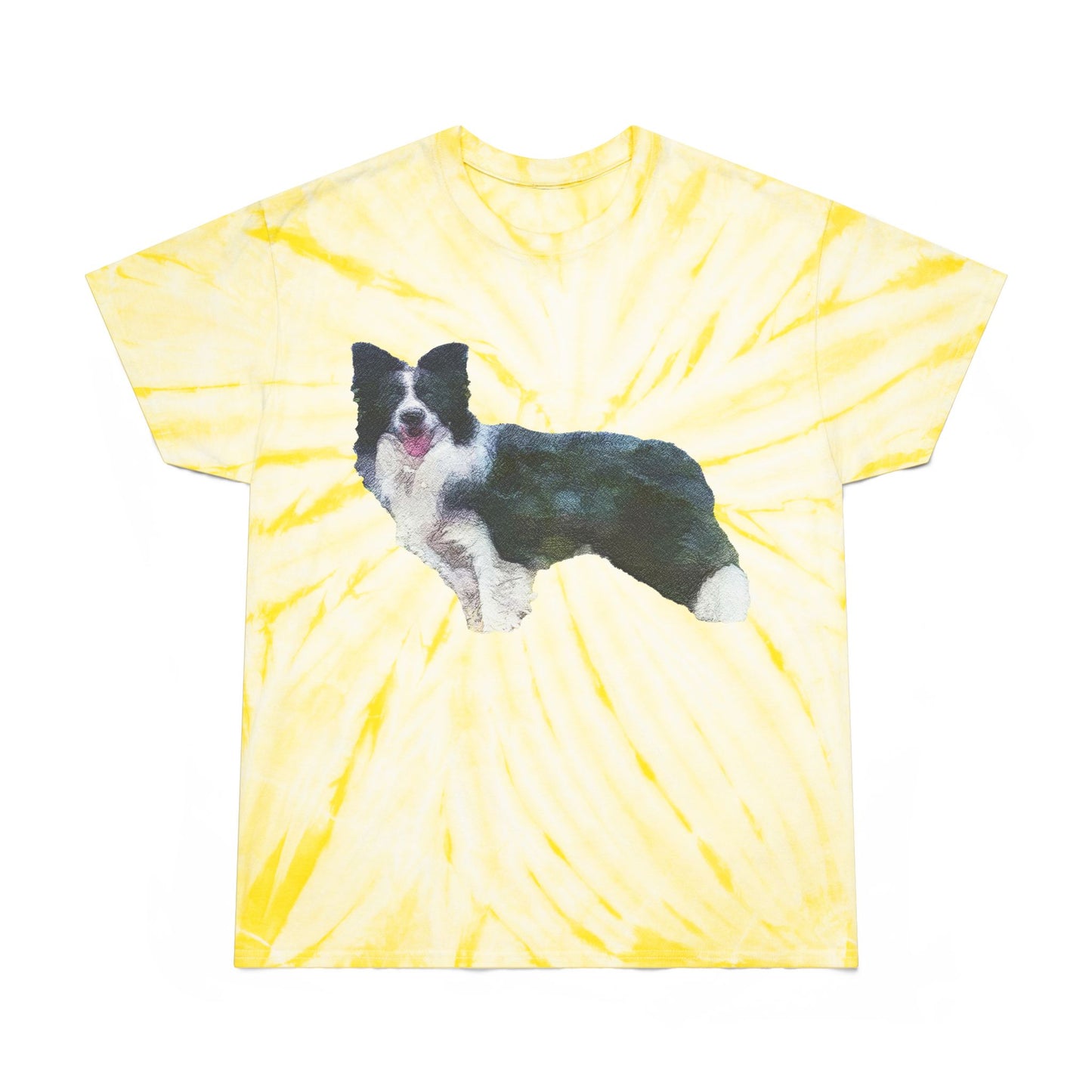 Border Collie '#1' Cyclone Tie-Dye Tee