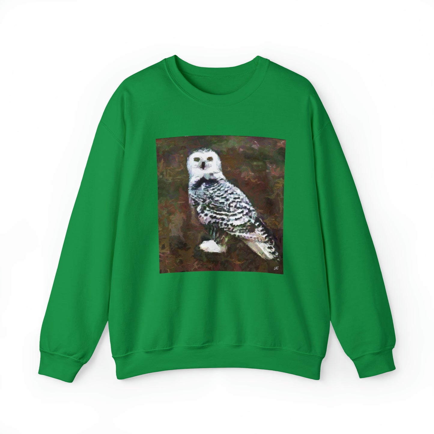 Snowy White Owl Unisex 50/50 Crewneck Sweatshirt