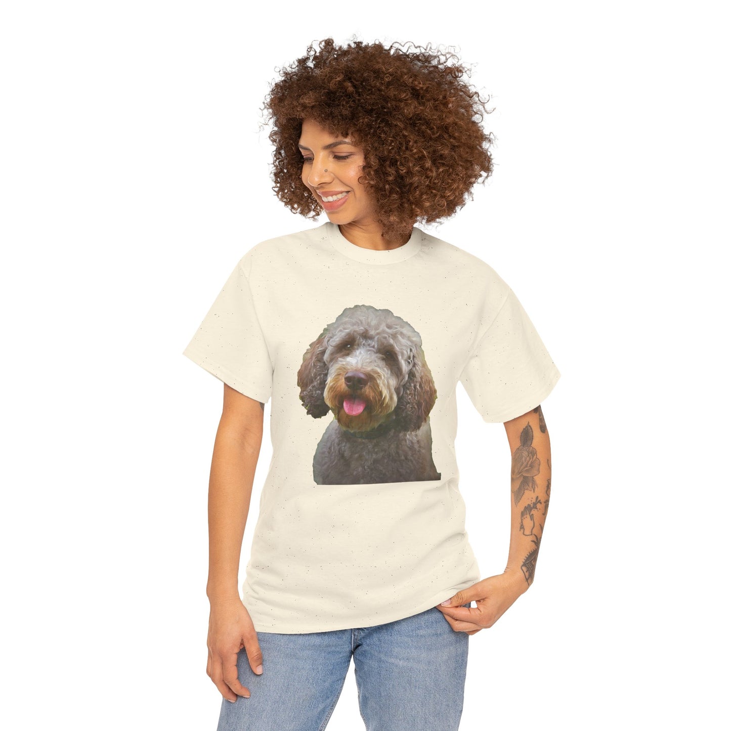 Lagotto Romagnolo 'Italian Truffle Dog' Unisex Heavy Cotton Tee