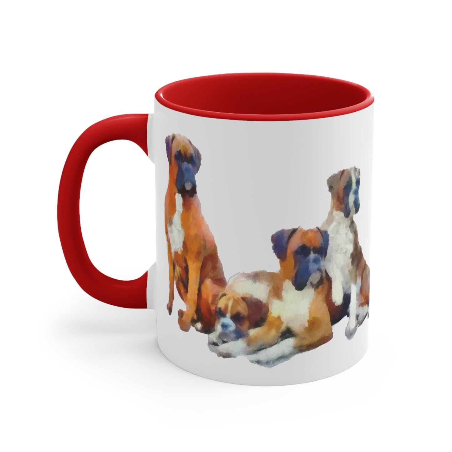 Boxer Quartet Cheerful Ceramic Coffee Mug - 11oz