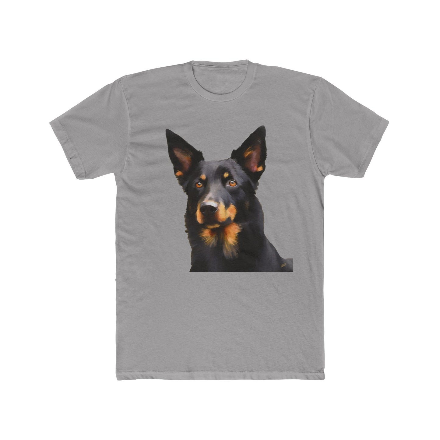 Australian Kelpie #2 Men's Fitted Cotton Crew Tee
