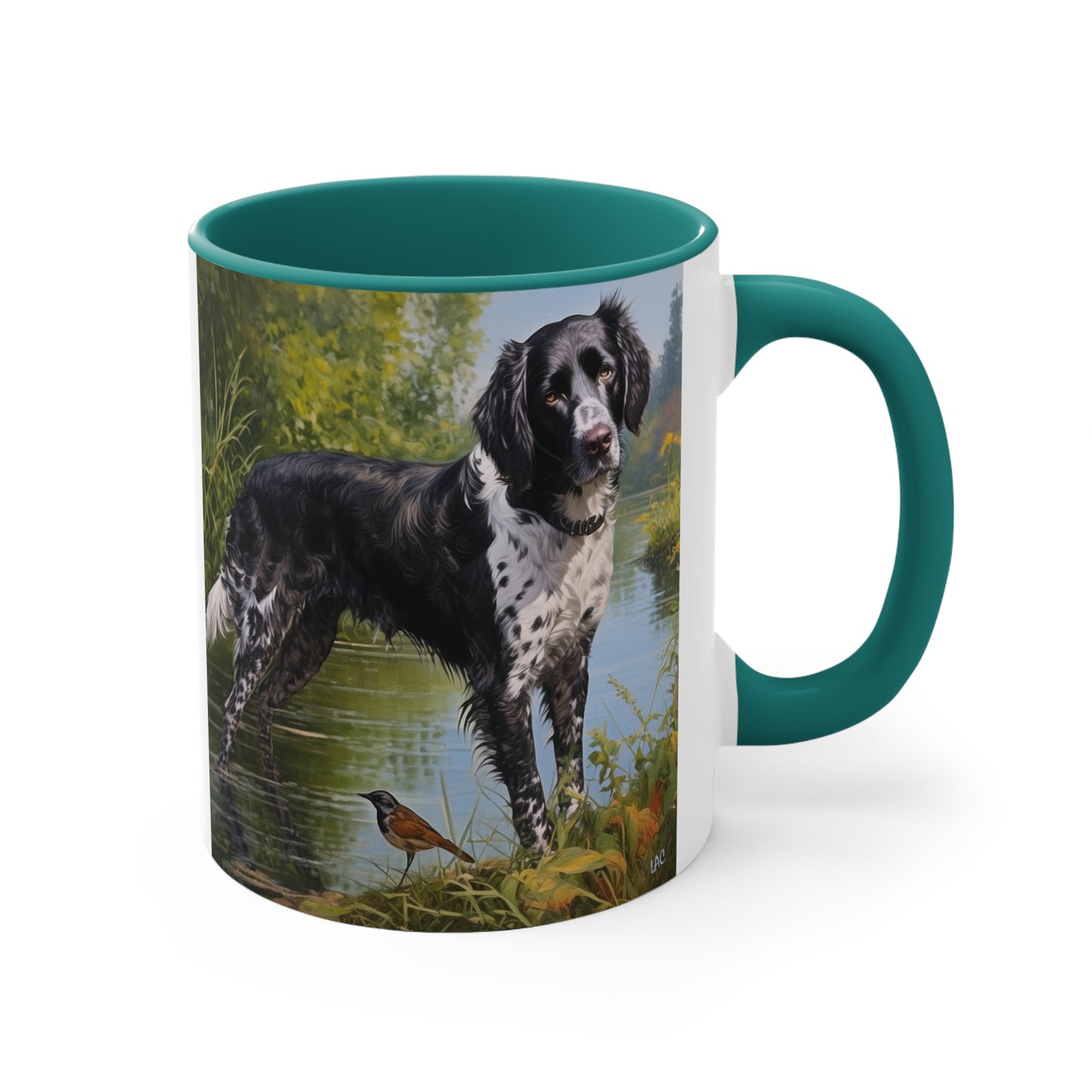 Large Munsterlander 11oz Ceramic Accent Mug