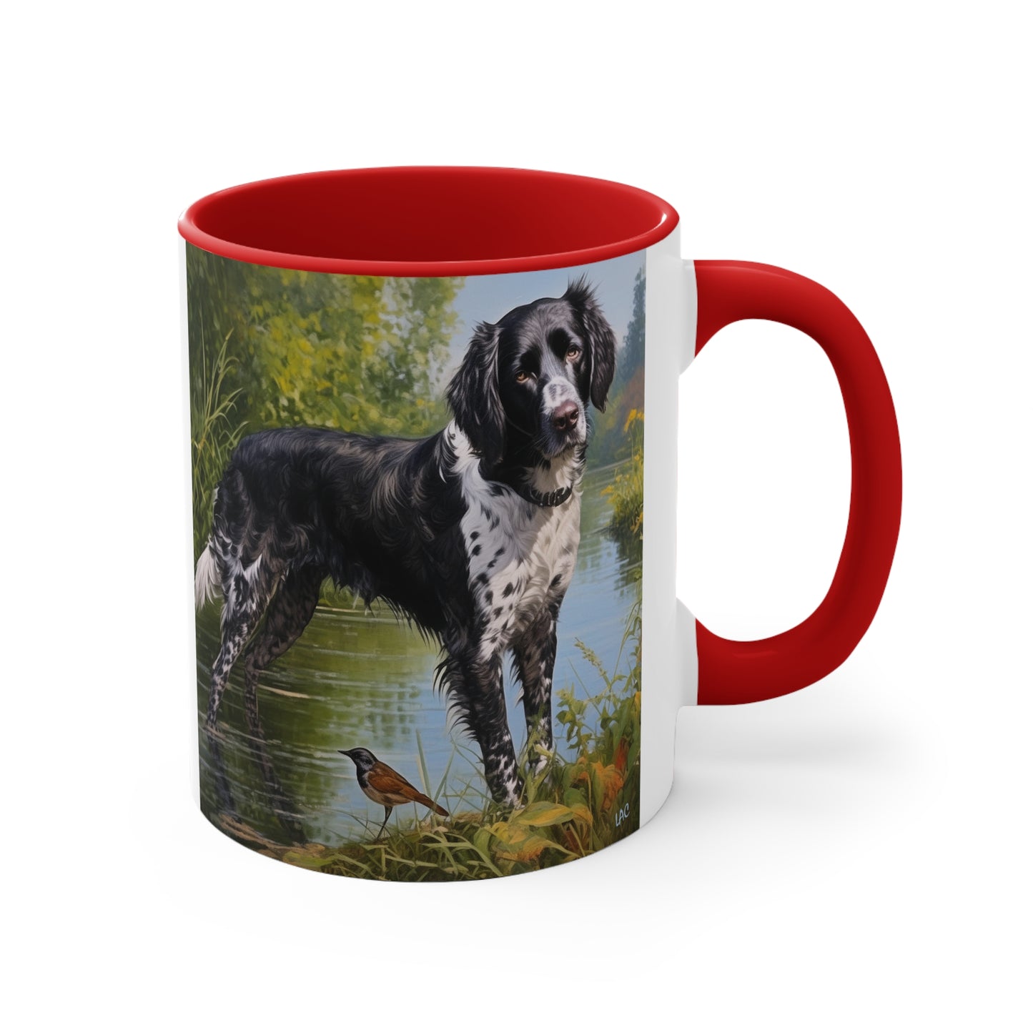 Large Munsterlander 11oz Ceramic Accent Mug