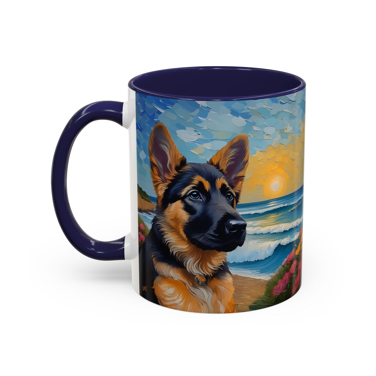 German Shepherd Puppy Ceramic Accent Coffee Mug