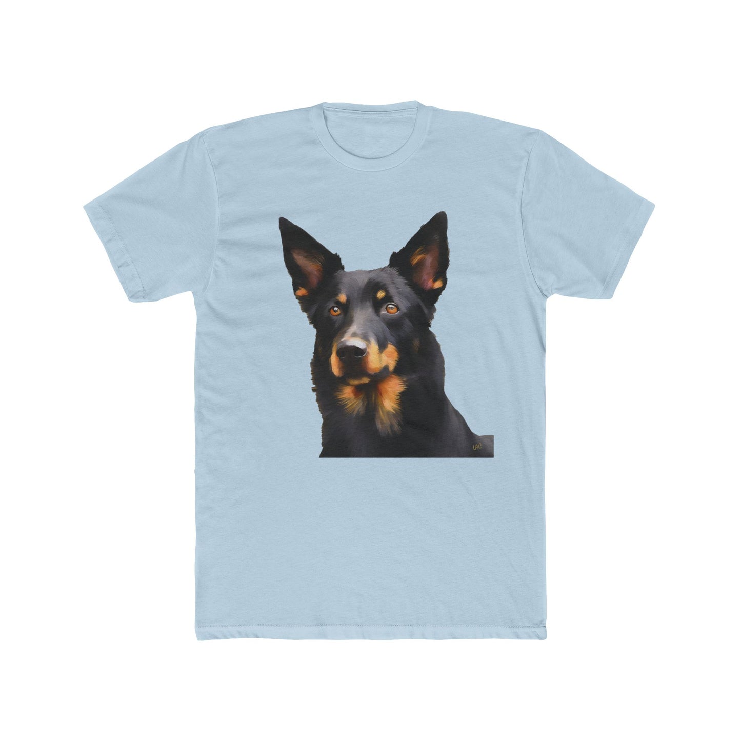 Australian Kelpie #2 Men's Fitted Cotton Crew Tee
