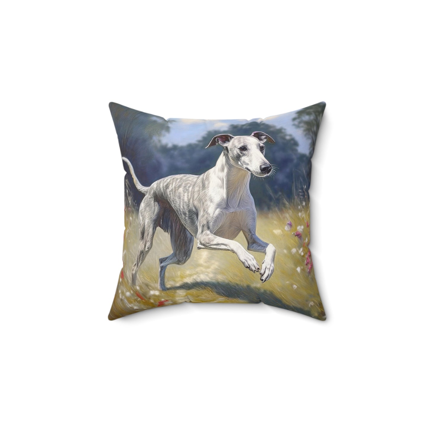 Whippet -- Spun Polyester Throw Pillow
