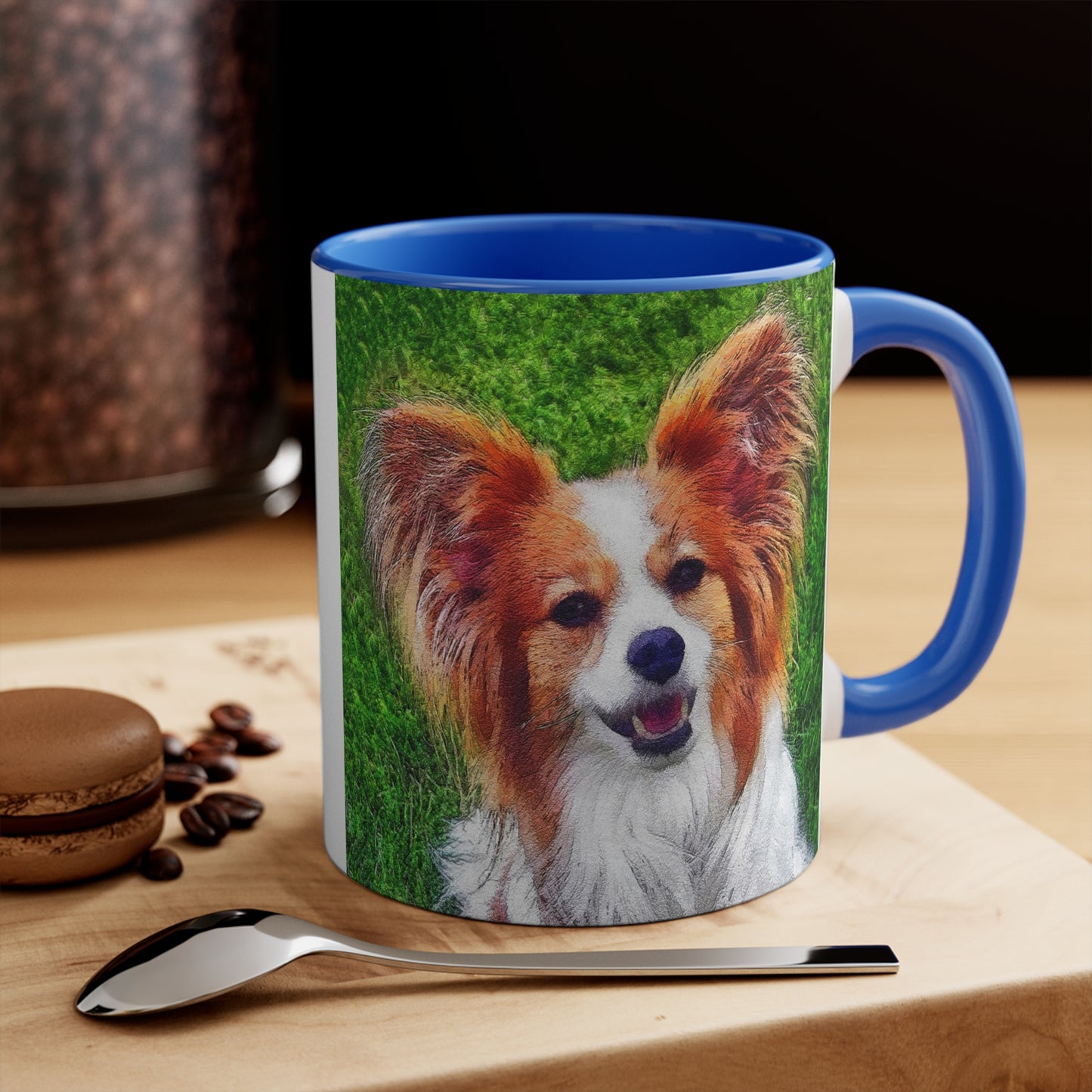 Papillon Ceramic Accent Coffee Mug, 11oz