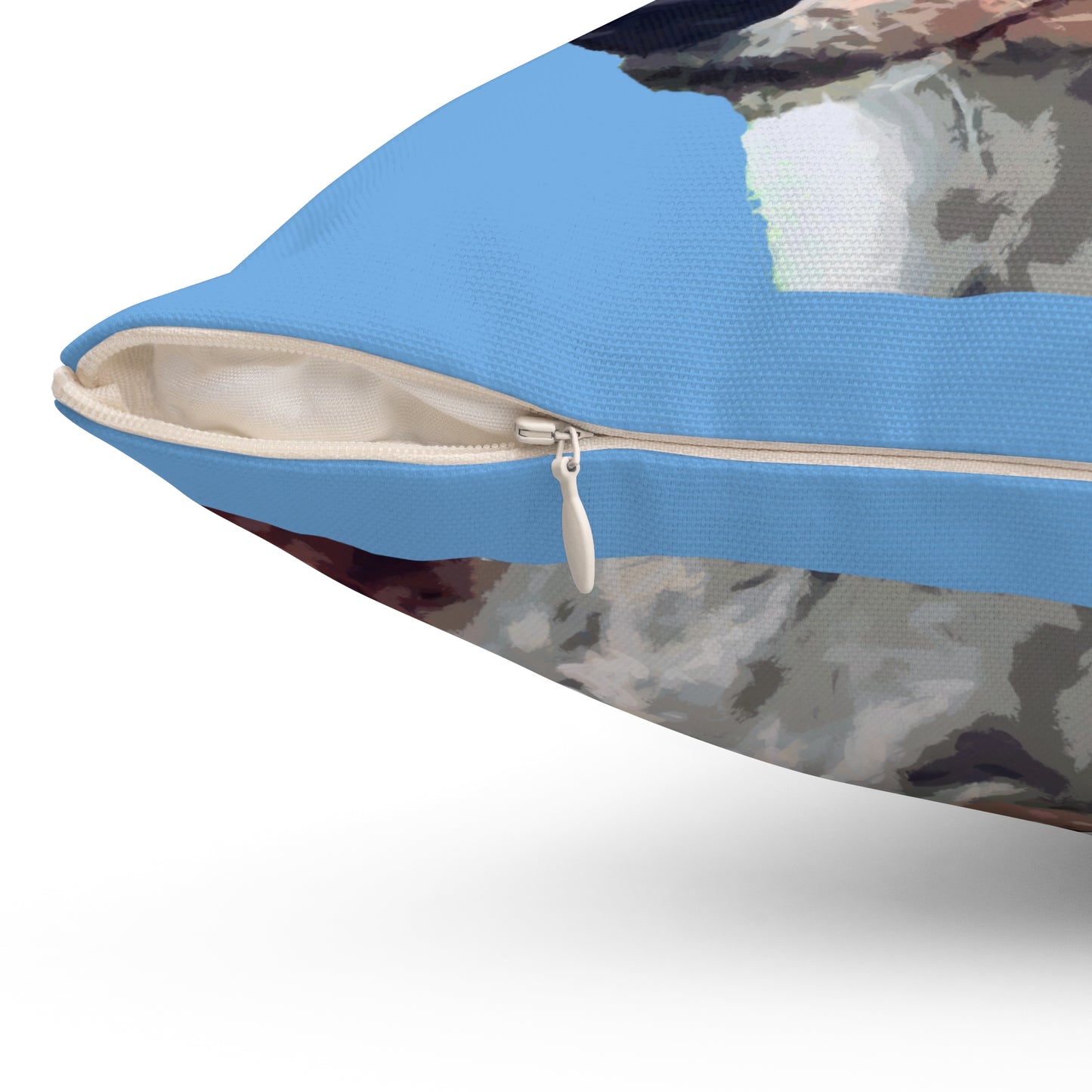 Basenji Spun Polyester Throw Pillow: Yodel of Comfort