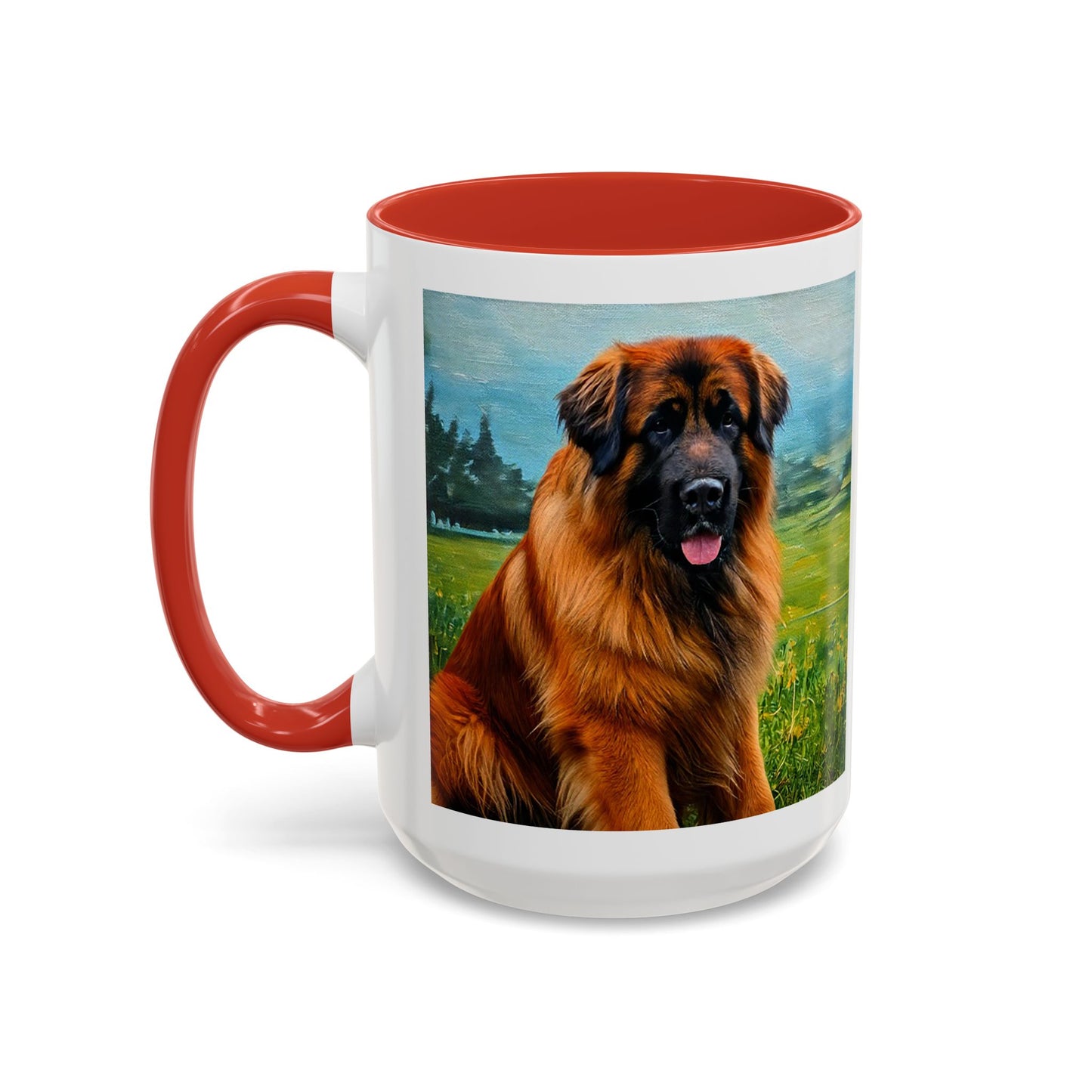 Leonberger Lover Accent Coffee Mug - 11oz & 15oz - Ideal Gift for Pet Owners
