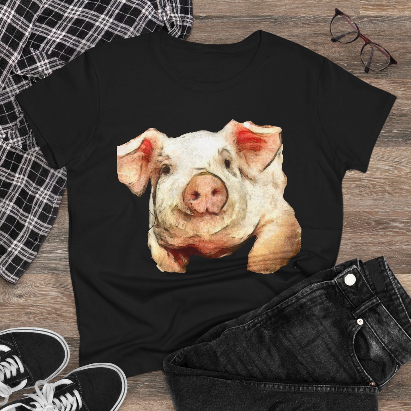 Pig 'Petunia' Women's Midweight Cotton Tee