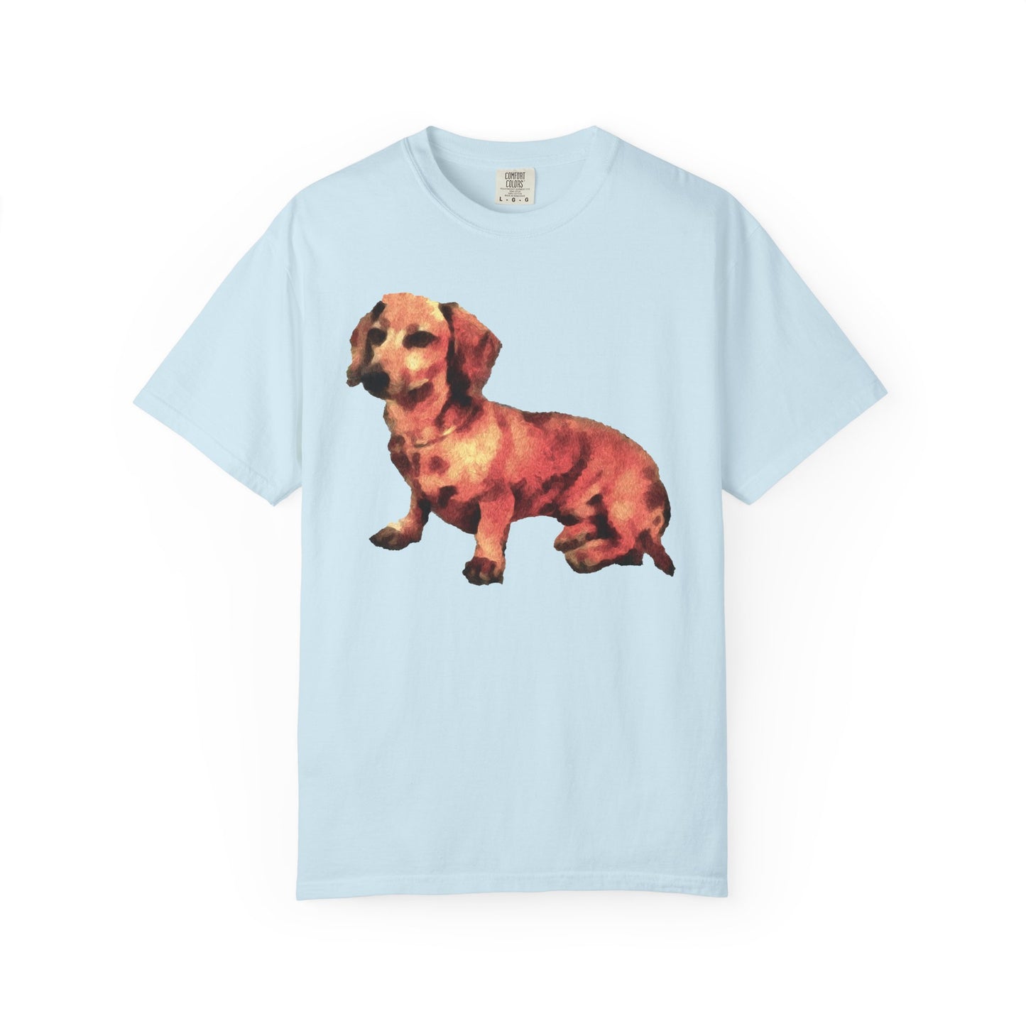 Dachshund 'Simone' Unisex Relaxed Fitted Garment-Dyed T-shirt