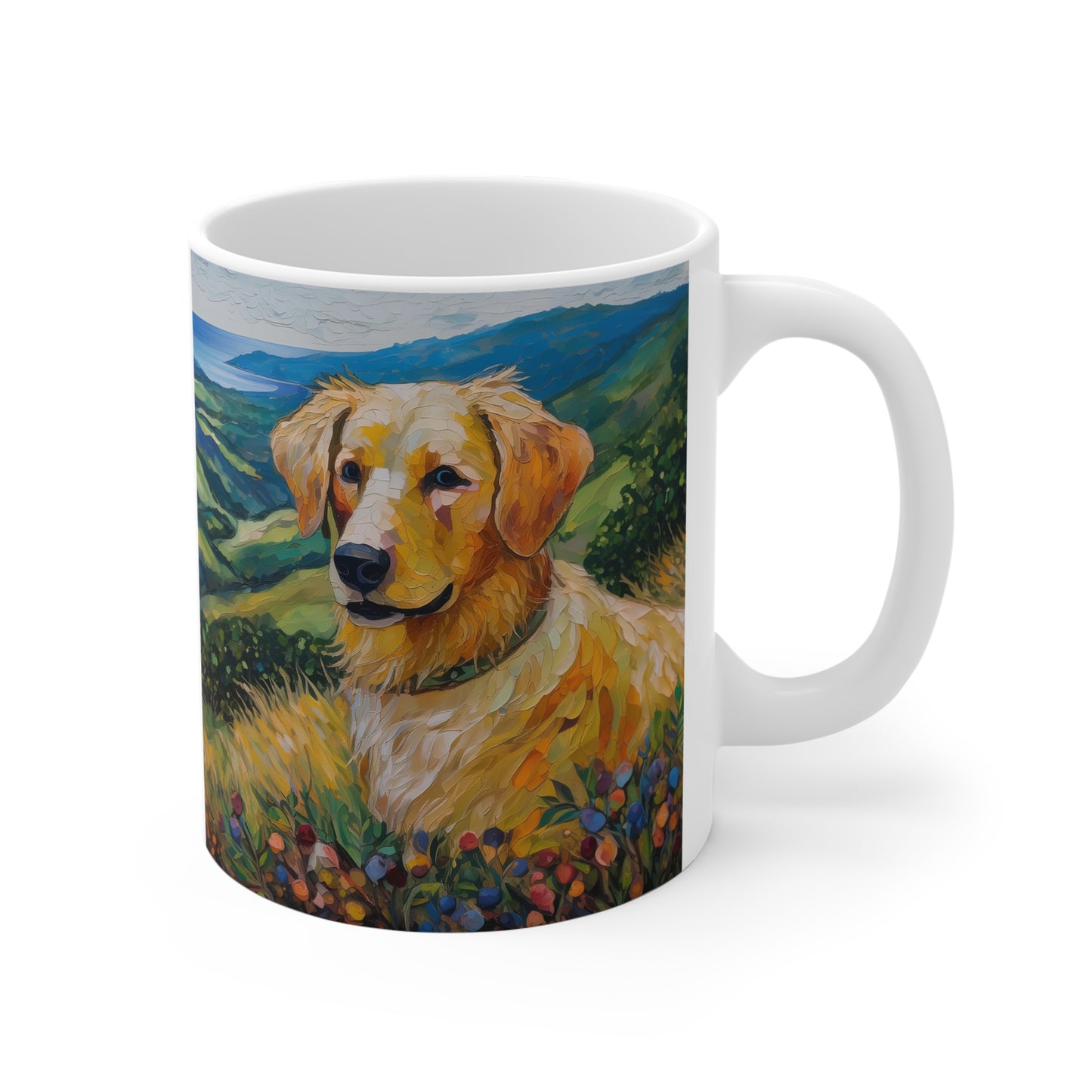 Golden Retriever -#3 - Ceramic Mug 11oz