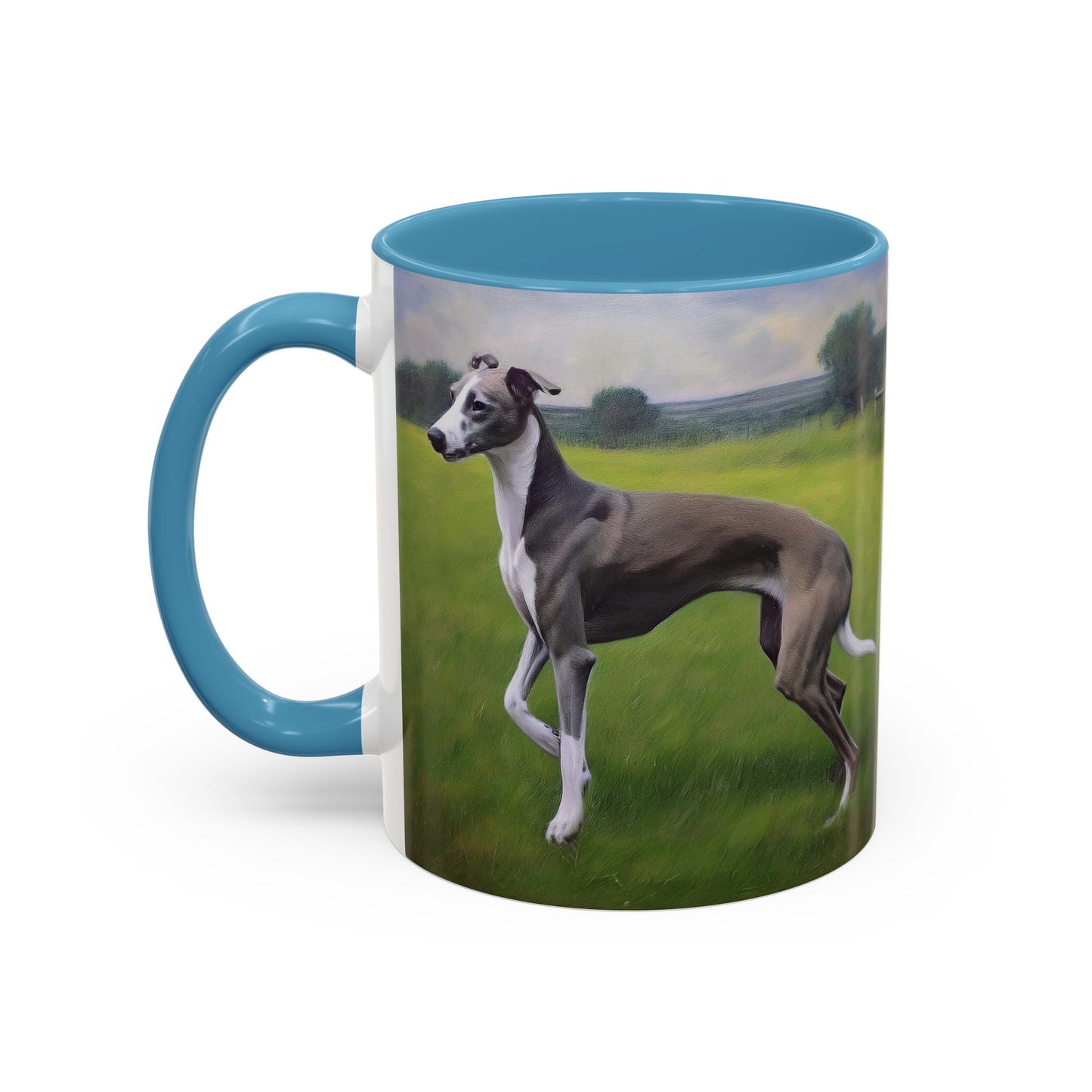 Greyhound Ceramic Accent Coffee Mug - Stylish Sipping Companion