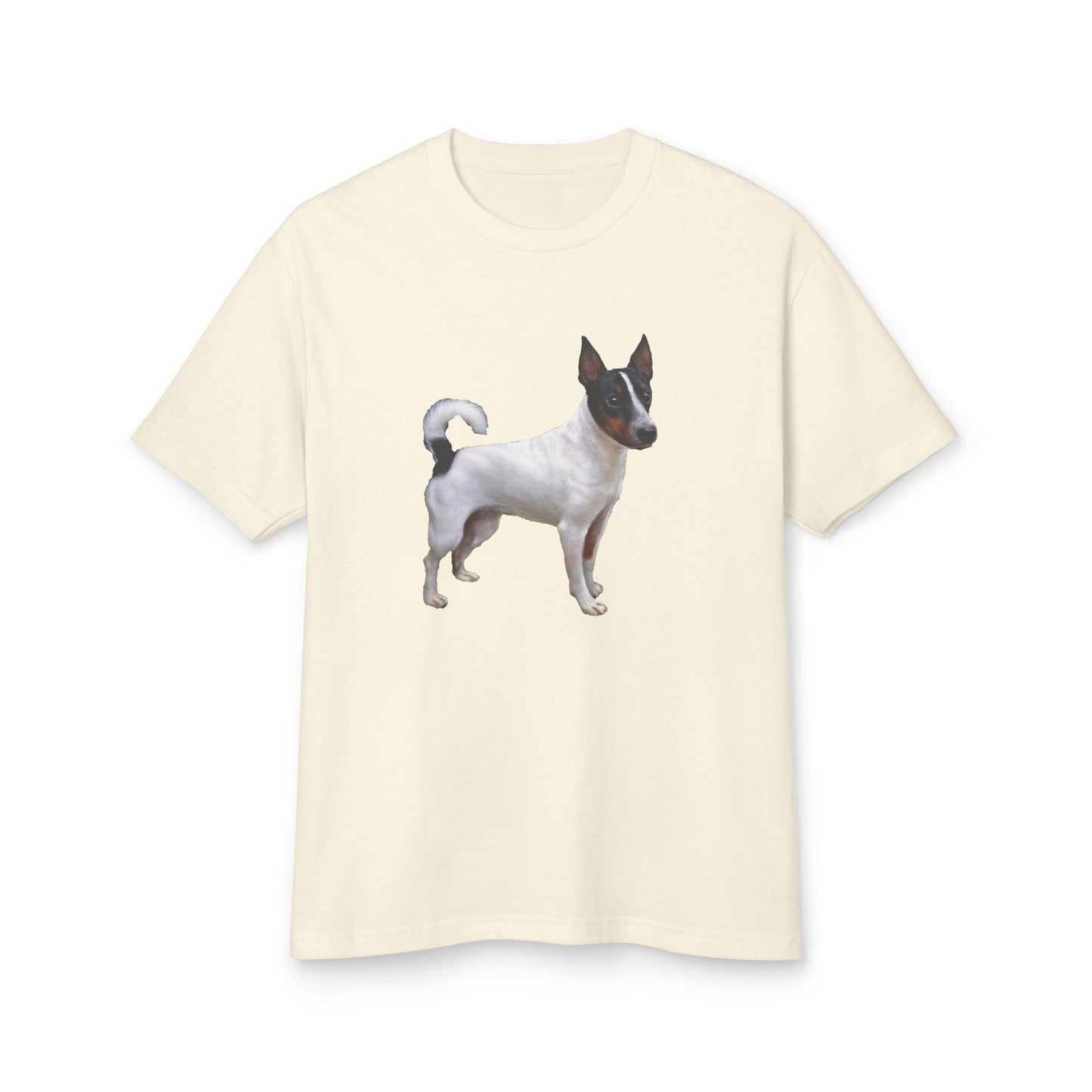 Japanese Terrier Unisex Heavyweight Cotton Shirt - Vintage Dog Graphic Tee