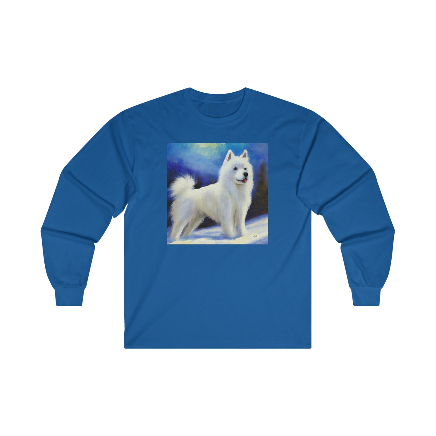 American Eskimo Dog Cotton Long Sleeve Tee – The Comfy Embrace of Adventure