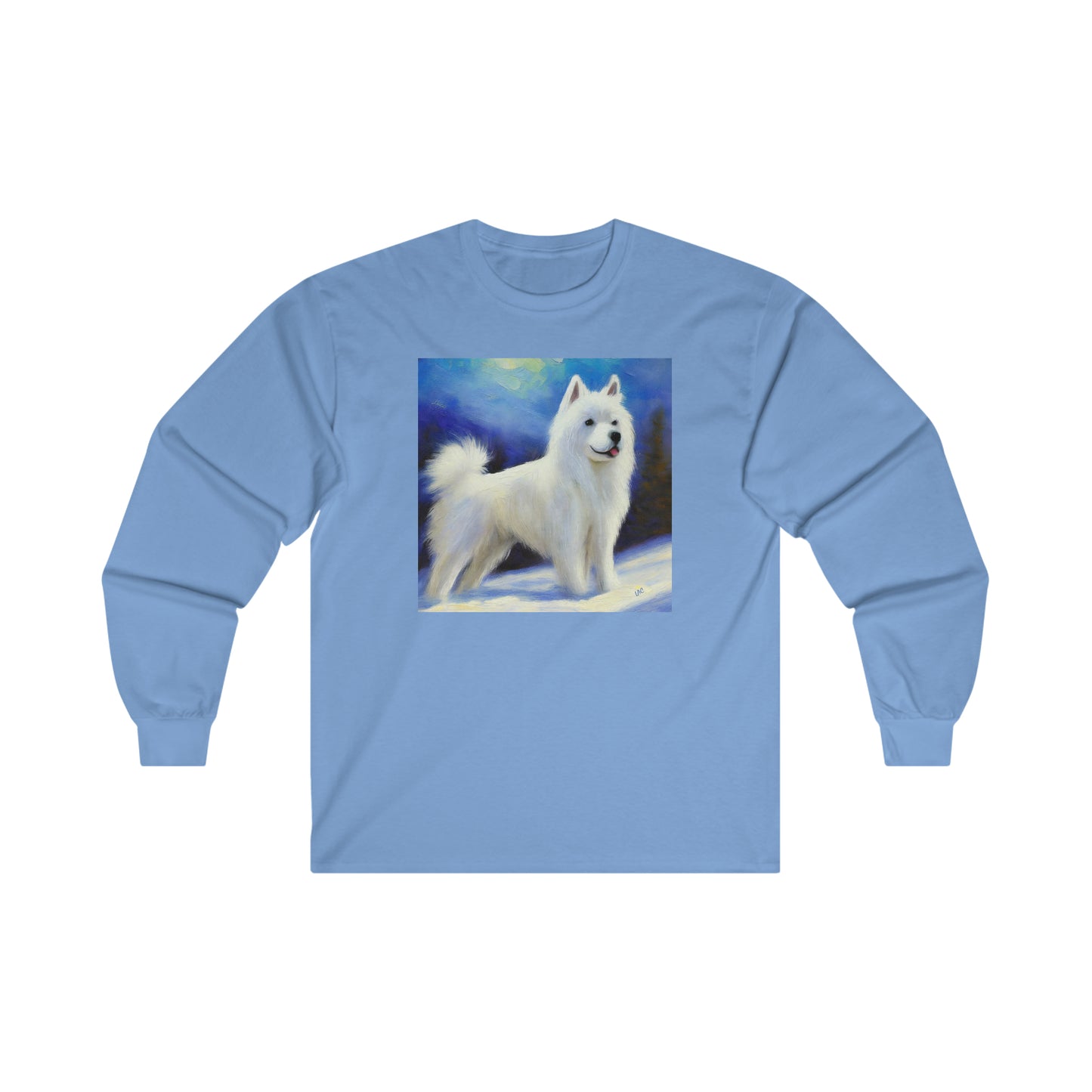 American Eskimo Dog Cotton Long Sleeve Tee – The Comfy Embrace of Adventure