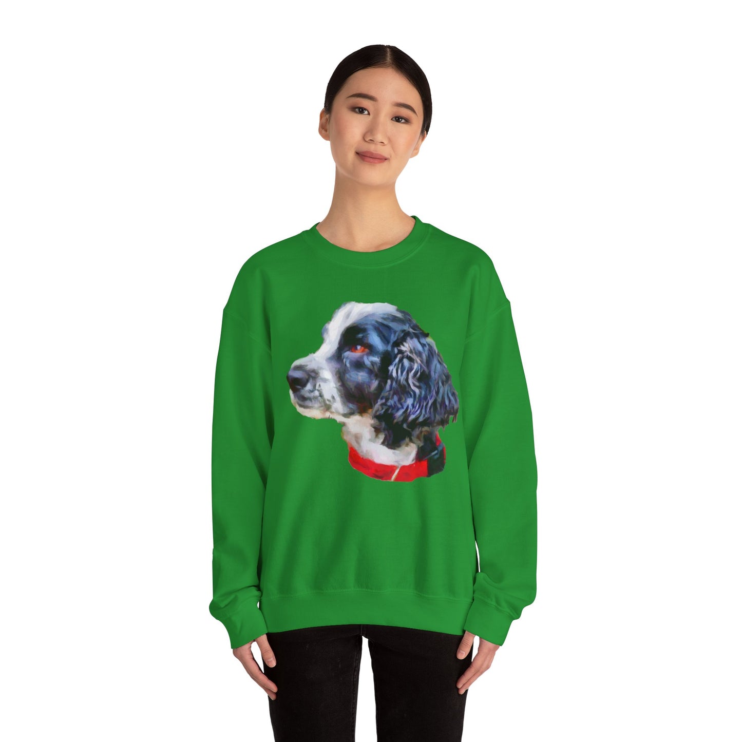 English Cocker Spaniel 'Tango' Unisex 50/50 Crewneck Sweatshirt