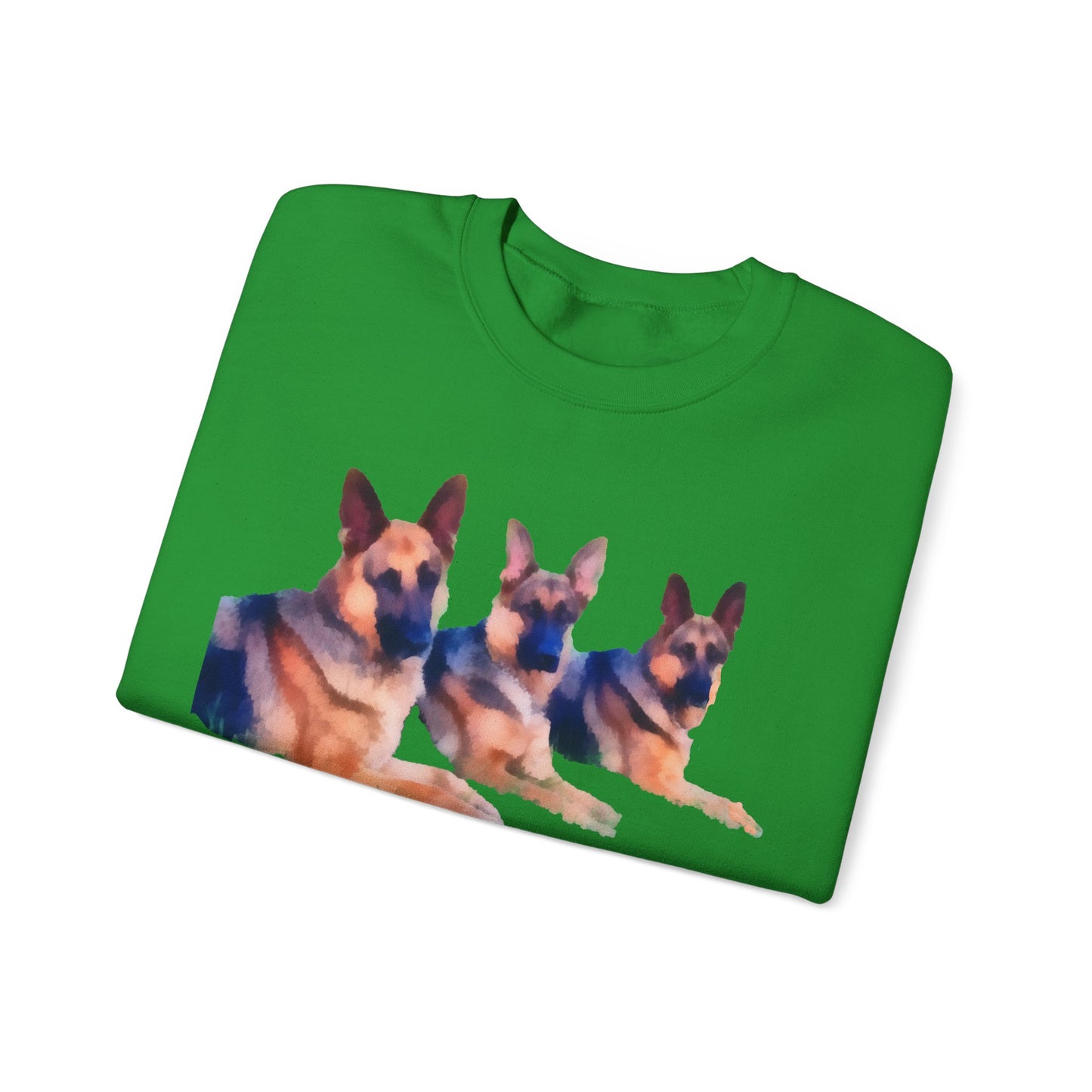German Shepherd Trio Unisex 50/50 Crewneck Sweatshirt