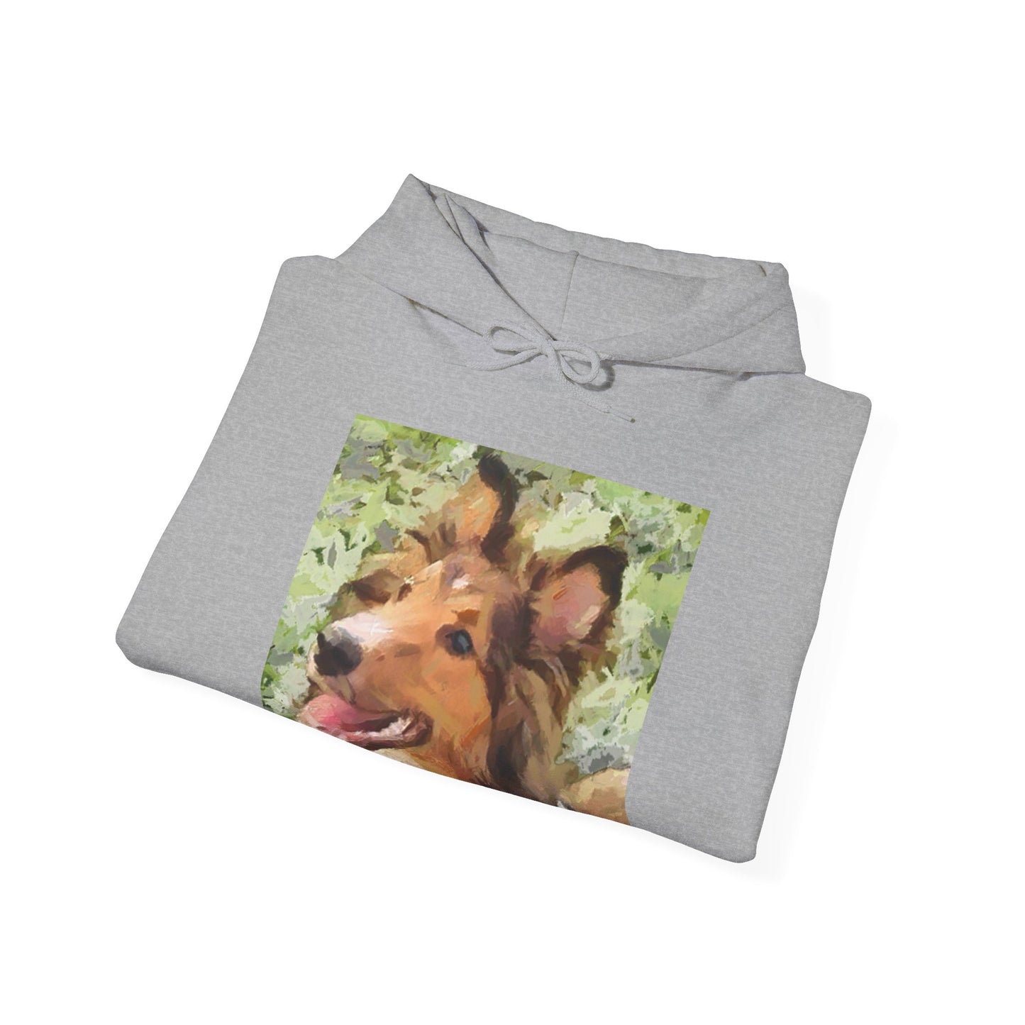 Shetland Sheepdog - Sheltie - "Sheltie Mae' Unisex 50/50 Hooded Sweatshirt