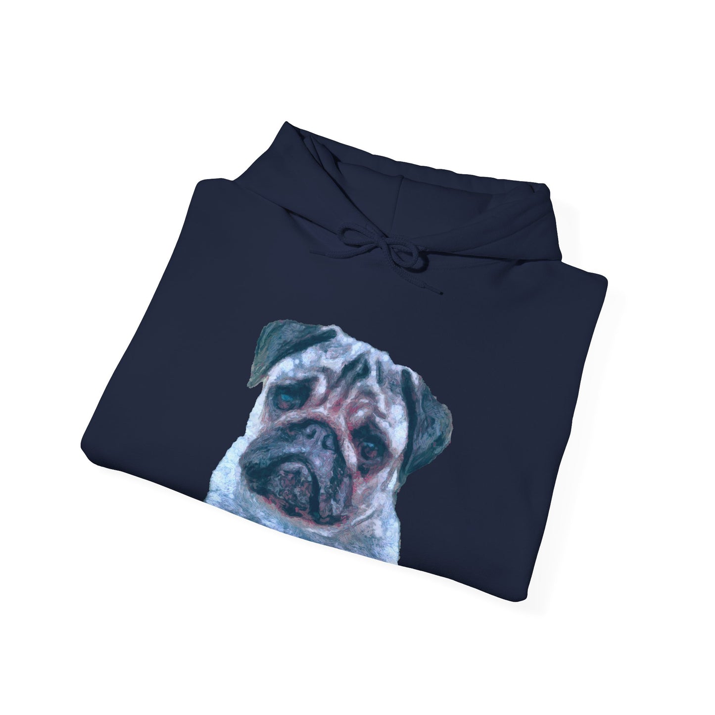 Pug 'Pompey' Unisex 50/50 Hoodie - The Ultimate Snuggle Companion
