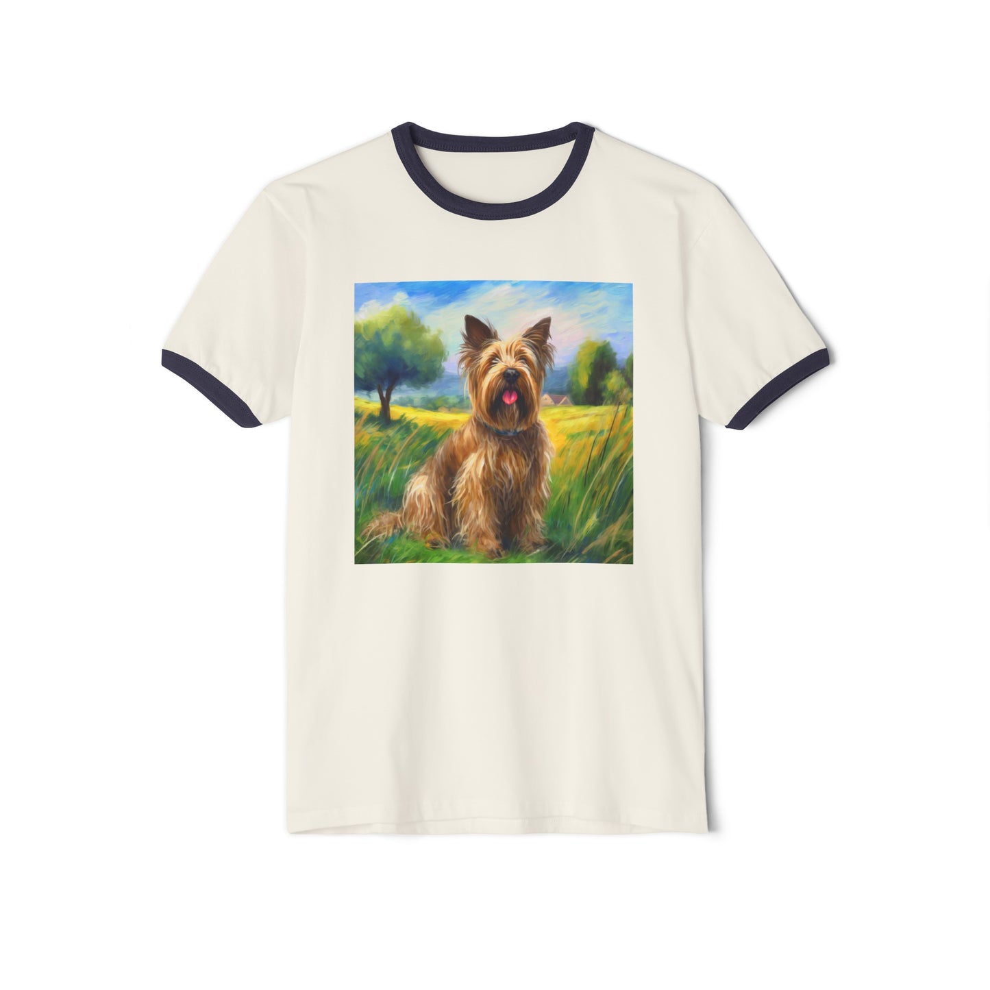 Briard Classic Cotton Ringer T-Shirt