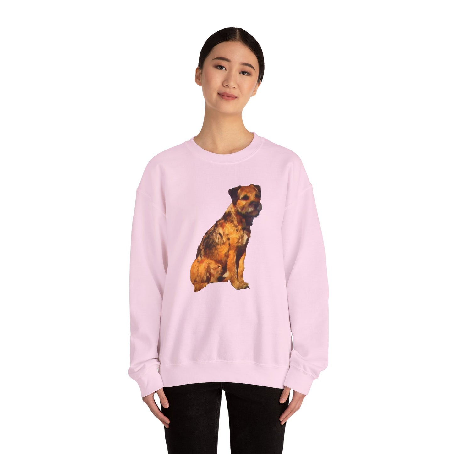 Border Terrier 'Andrew' Unisex 50/50 Crewneck Sweatshirt
